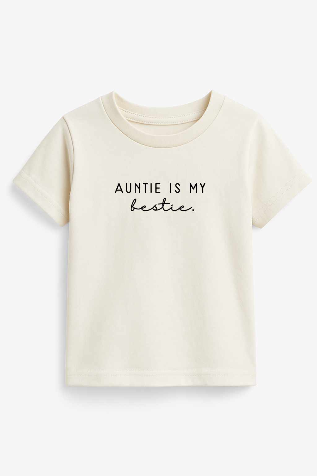 Auntie Is My Bestie Kids T-shirt Organic Cotton Short Sleeve