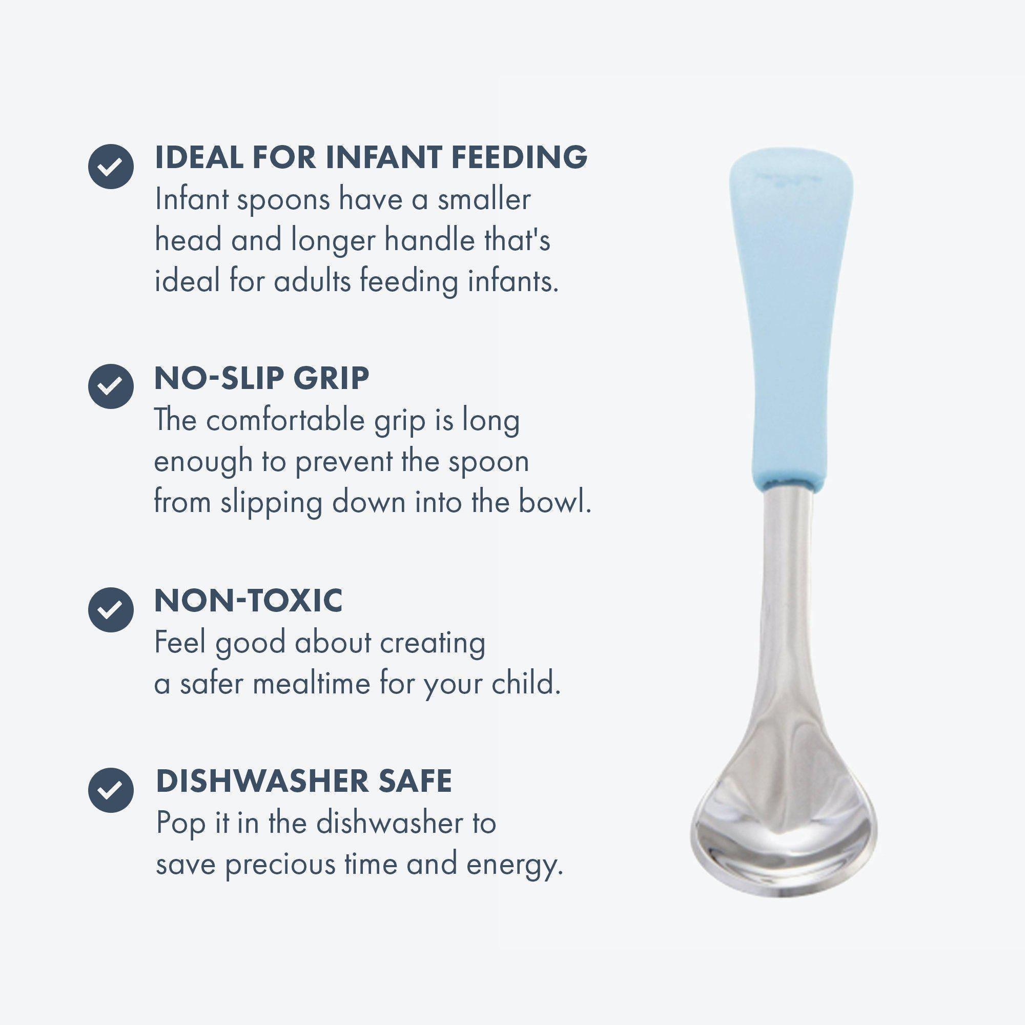 Avanchy Stainless Steel Baby Bowl With Spoon Combo + Air Tight Lid