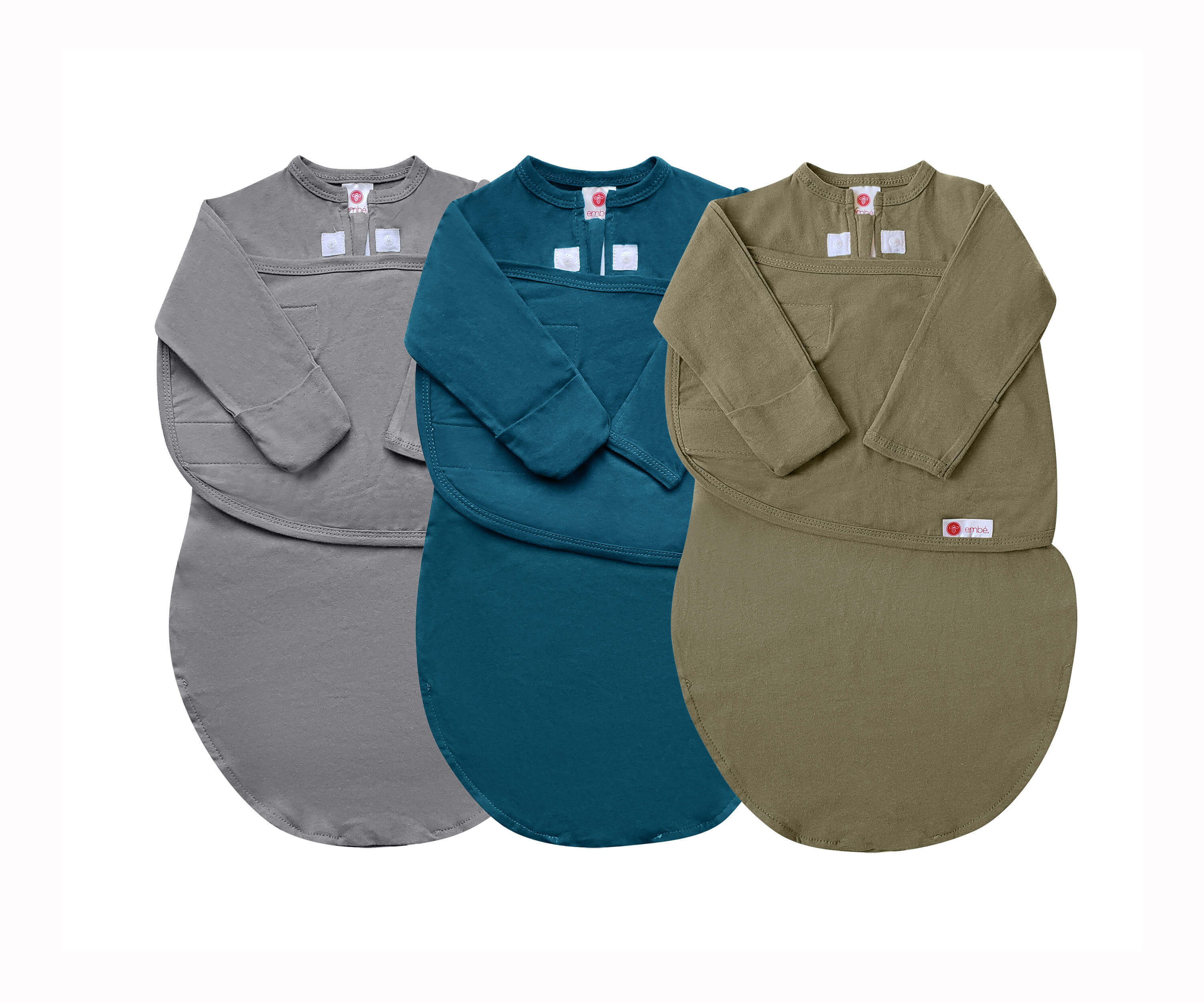 3-pack Long Sleeves Swaddle Sack Bundle