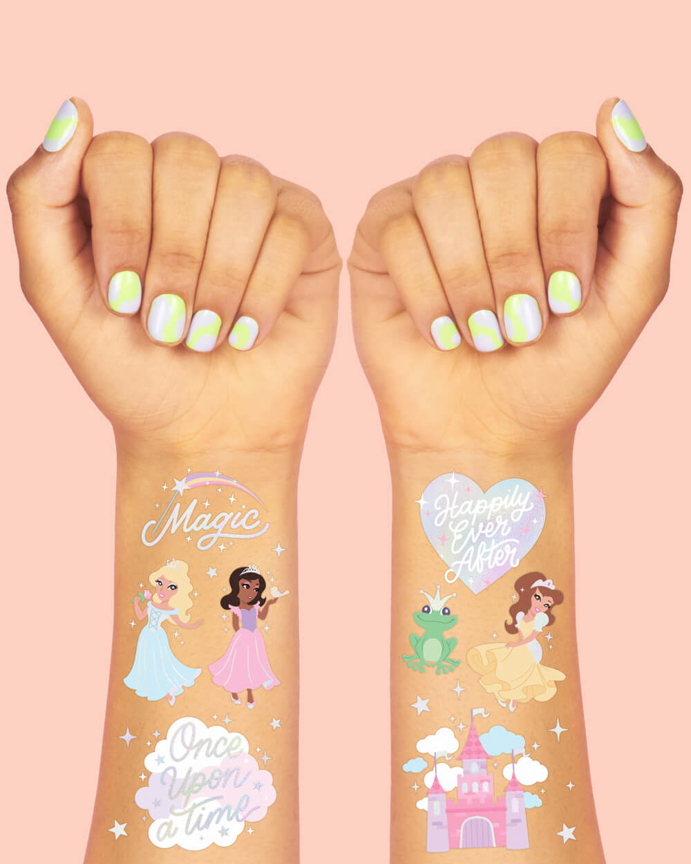 Princess Tats - 46 Foil Temporary Tattoos