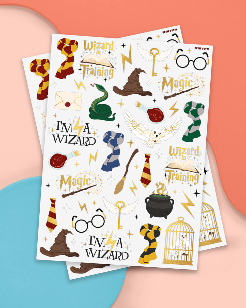 Wizard Tats - 56 Foil Temporary Tattoos