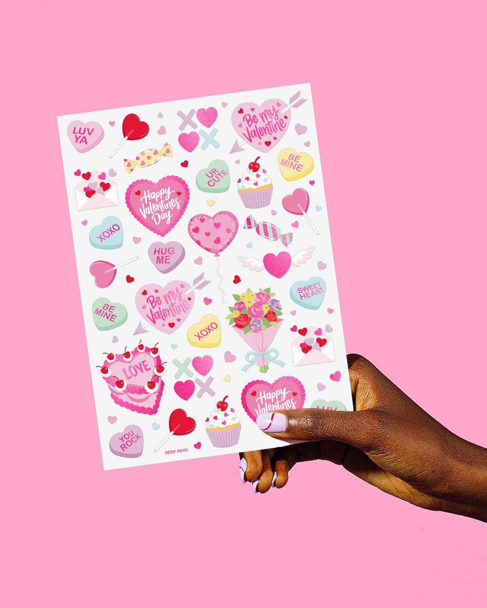 Be Mine Tats - 60 Foil Temporary Tattoos