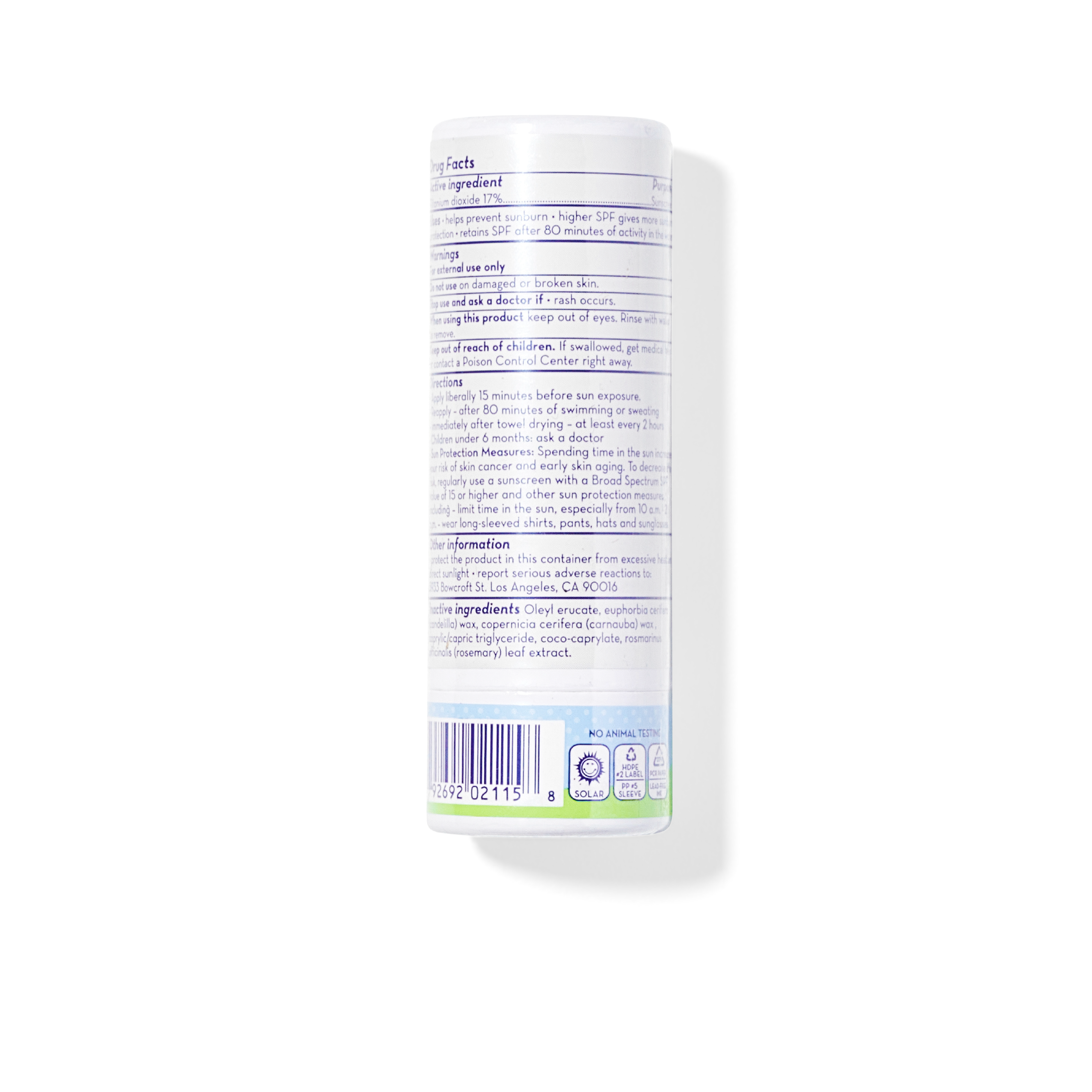 (no Fragrance) Super Sensitive™ Broad Spectrum Spf 30+ Sunscreen Stick