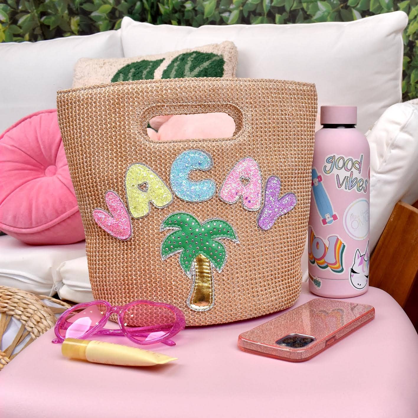 Glitter Vacay Beach Bag
