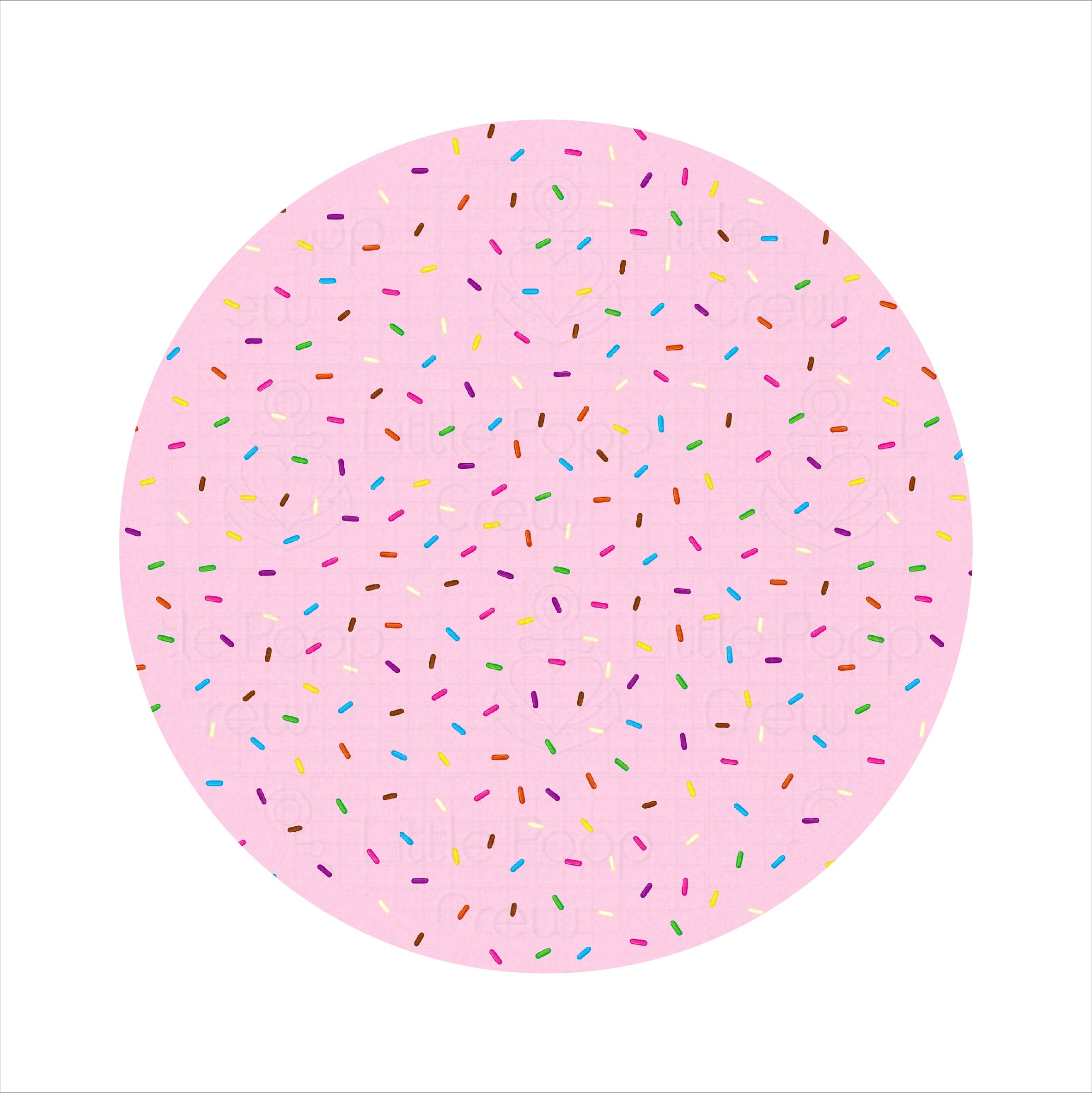 Strawberry Sprinkles | Bamboo Big Clip On Bow