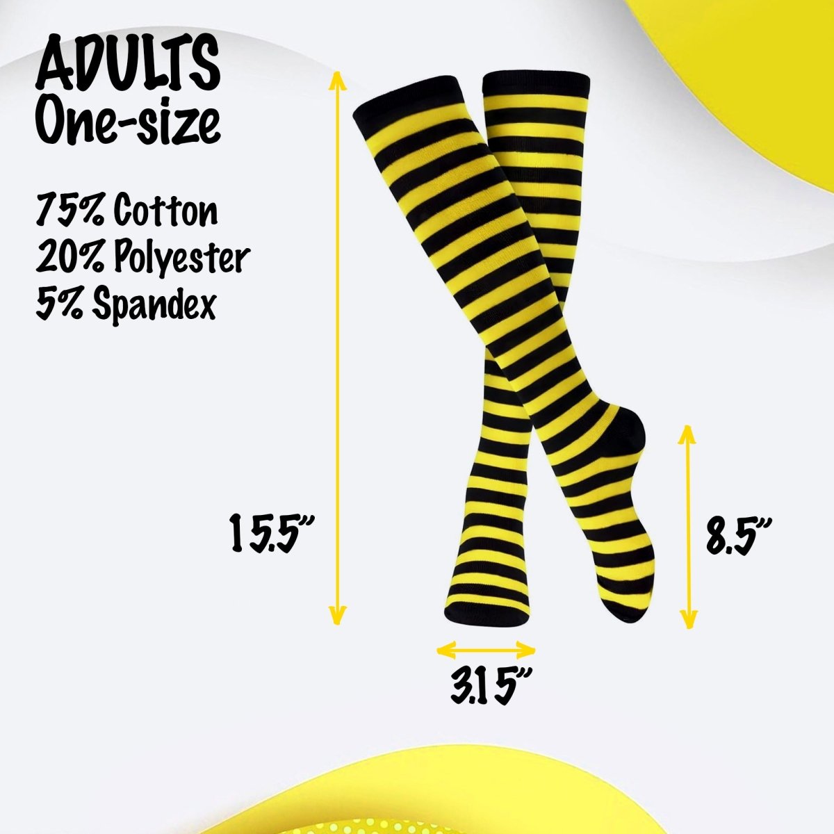 Striped Cotton Socks For Adults