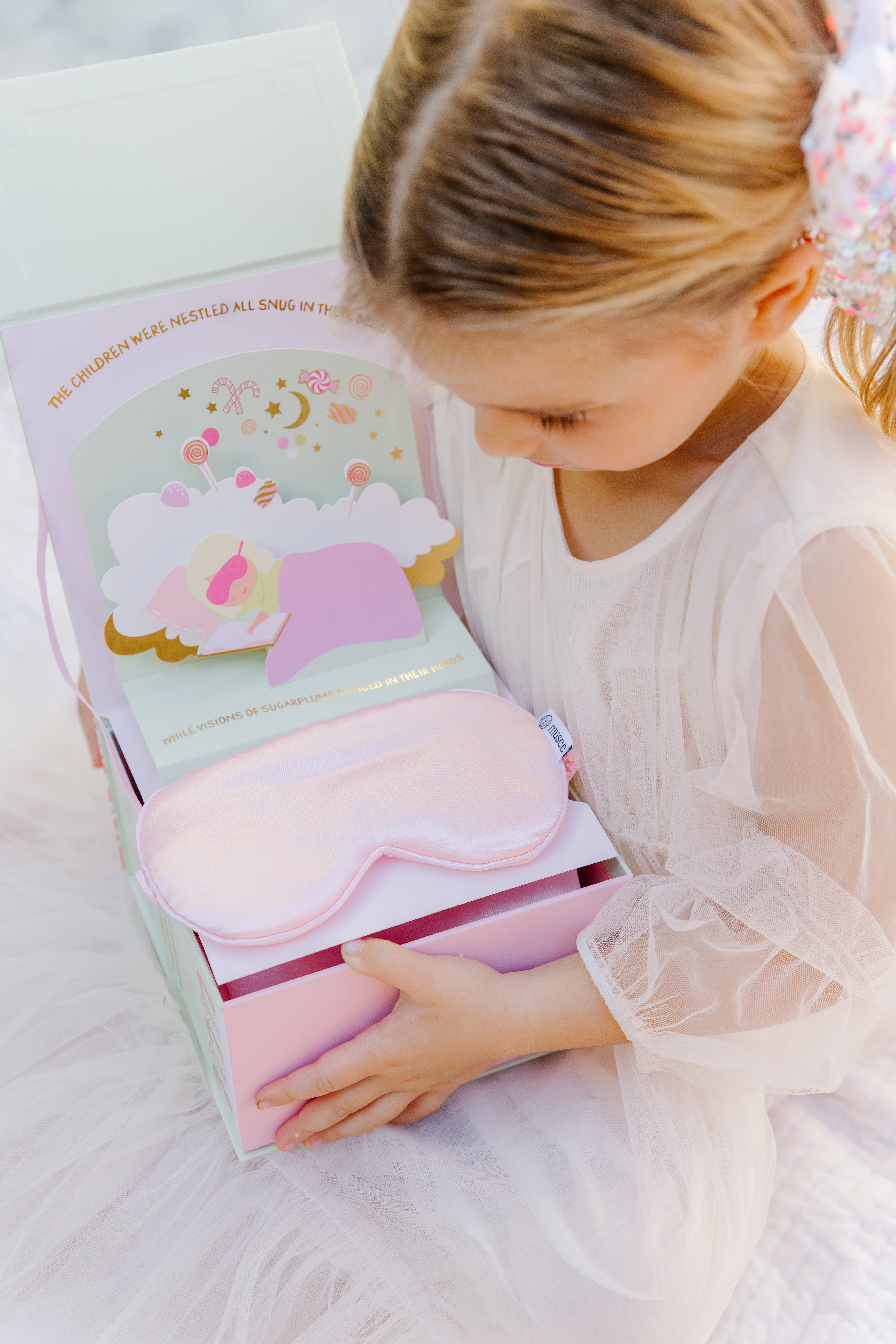 Visions Of Sugarplums Bath Balm, Pillowcase & Eye Mask Set