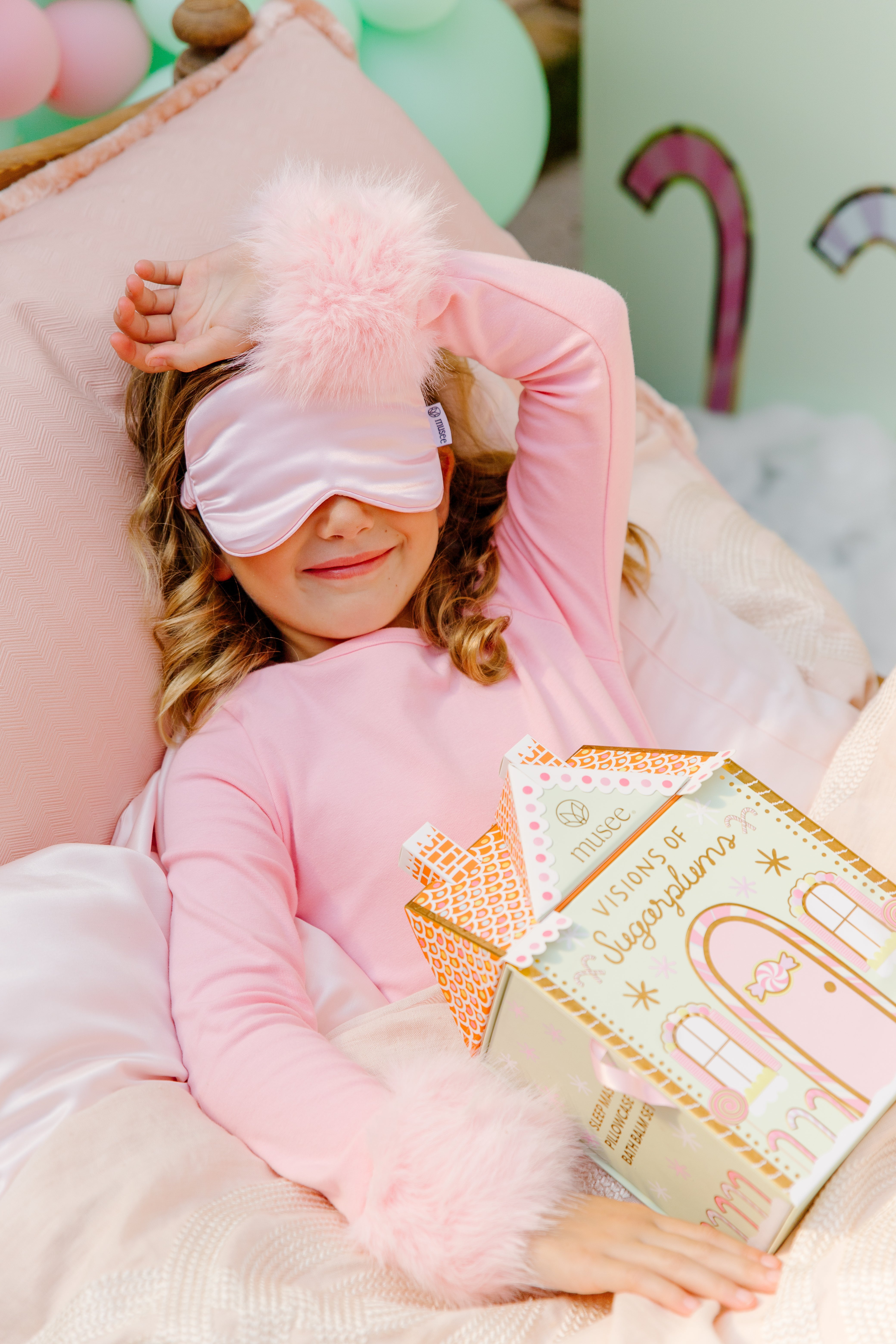 Visions Of Sugarplums Bath Balm, Pillowcase & Eye Mask Set