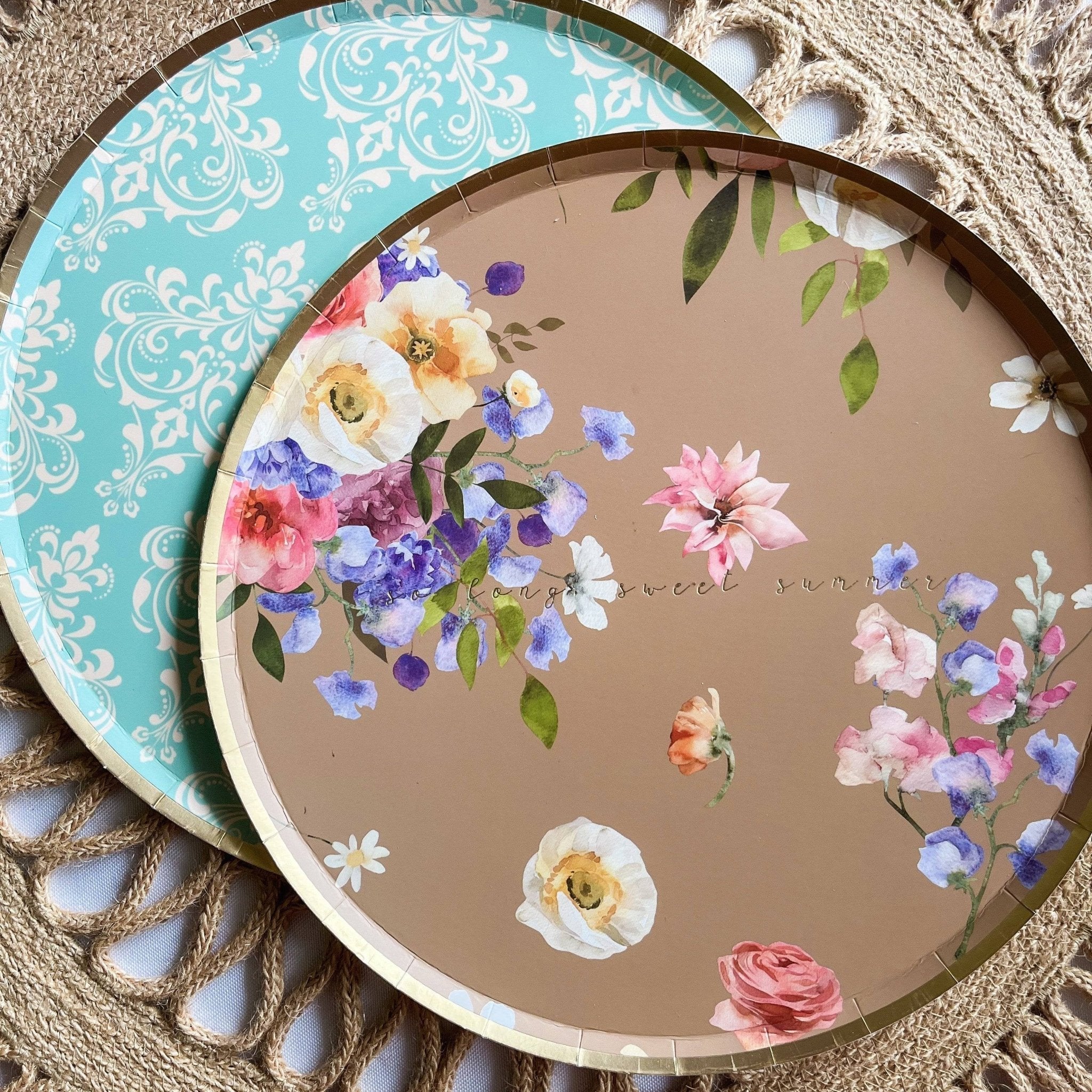 Summer Floral Plate, Large