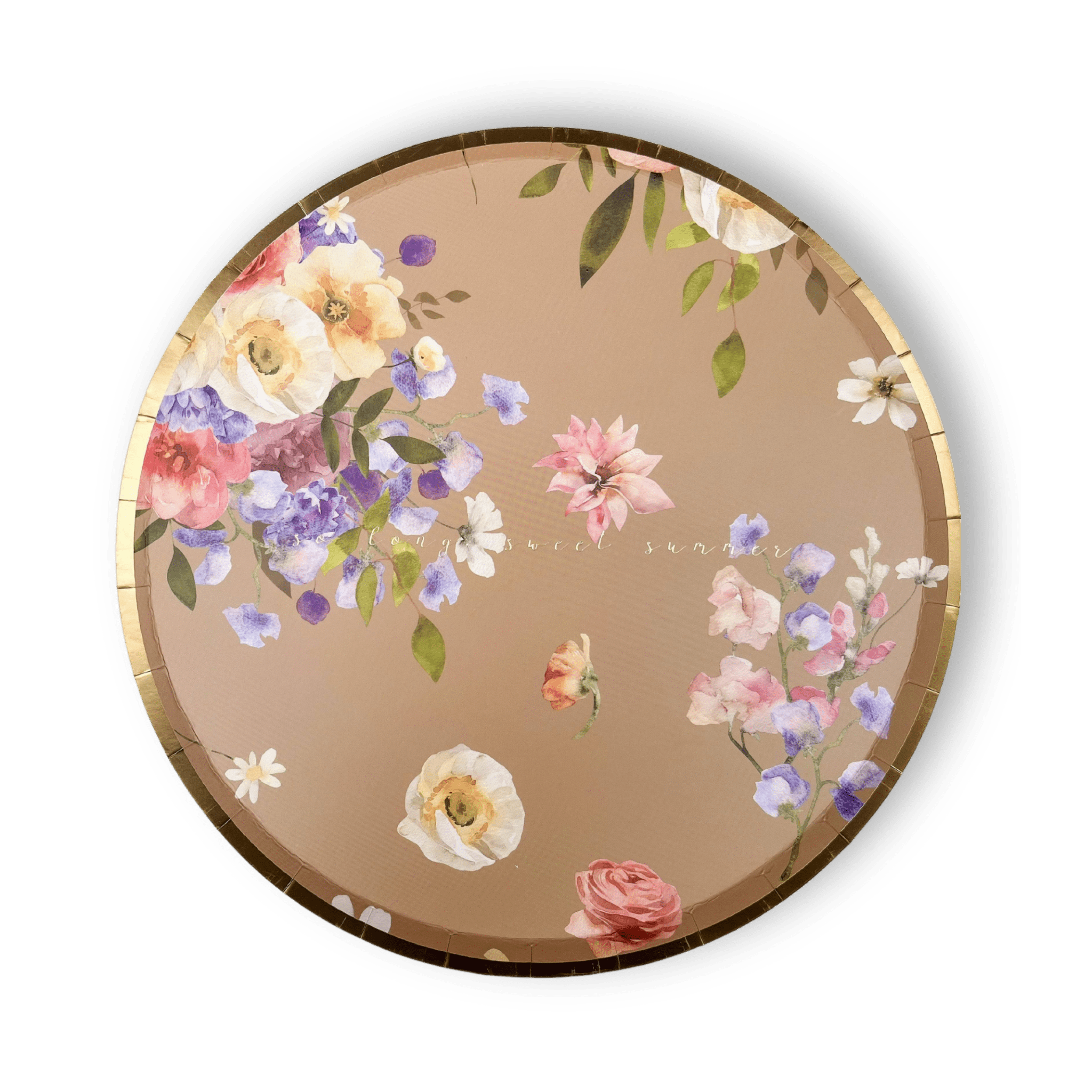 Summer Floral Plate, Large