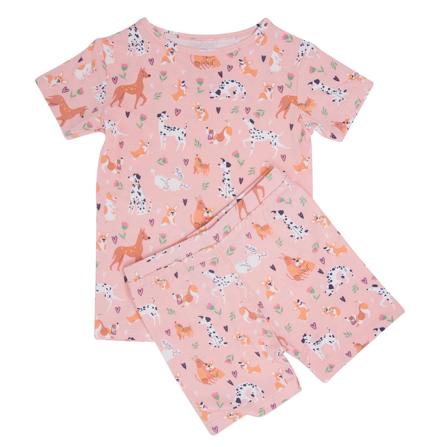Springtime Bunny Garden Dog Pajama with Pink or Green Neck & Trim/Sleeves