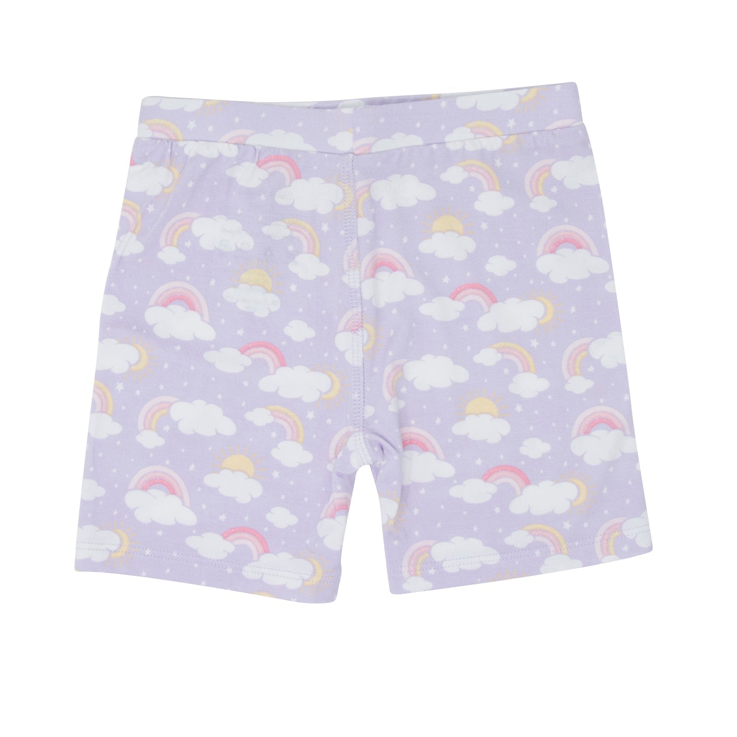 Lavender Rainbows And Clouds Summer Pajama Set