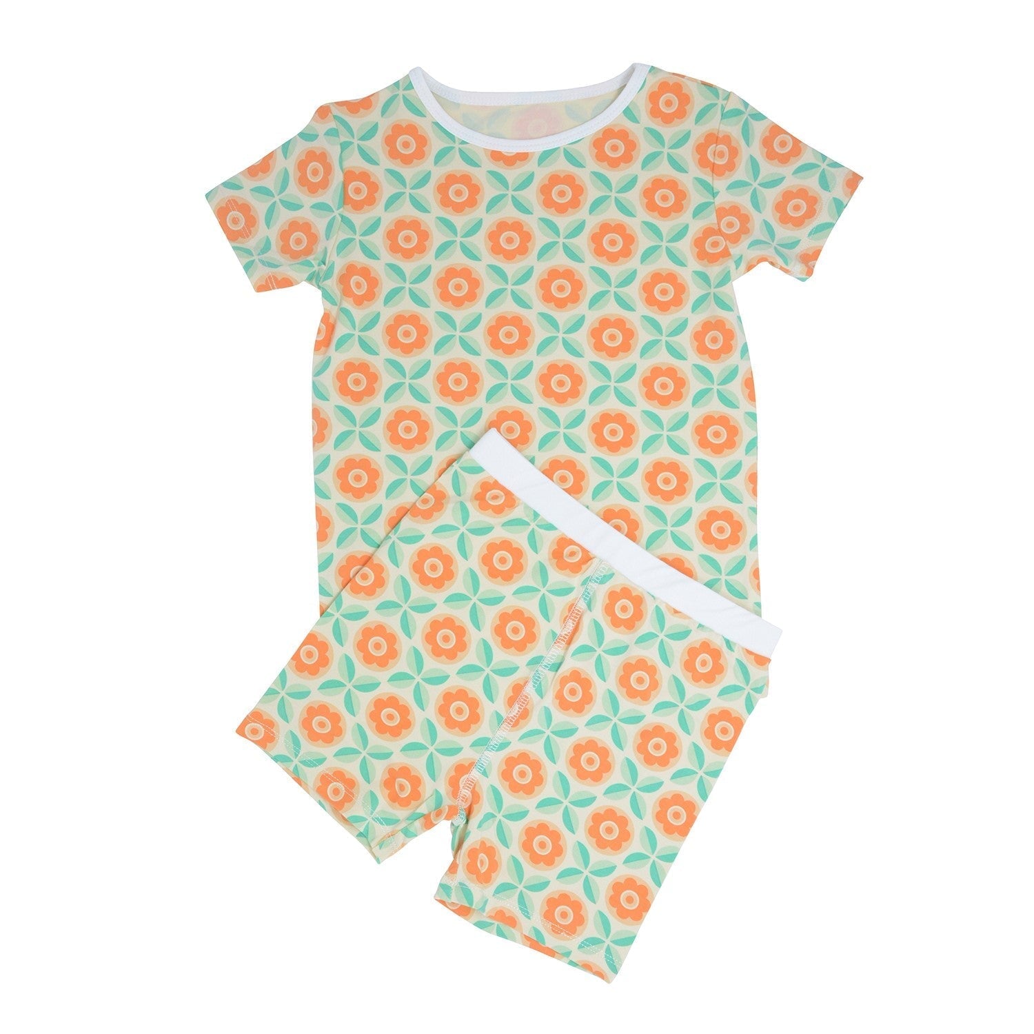 Summer Pj - Geo Flower Peach