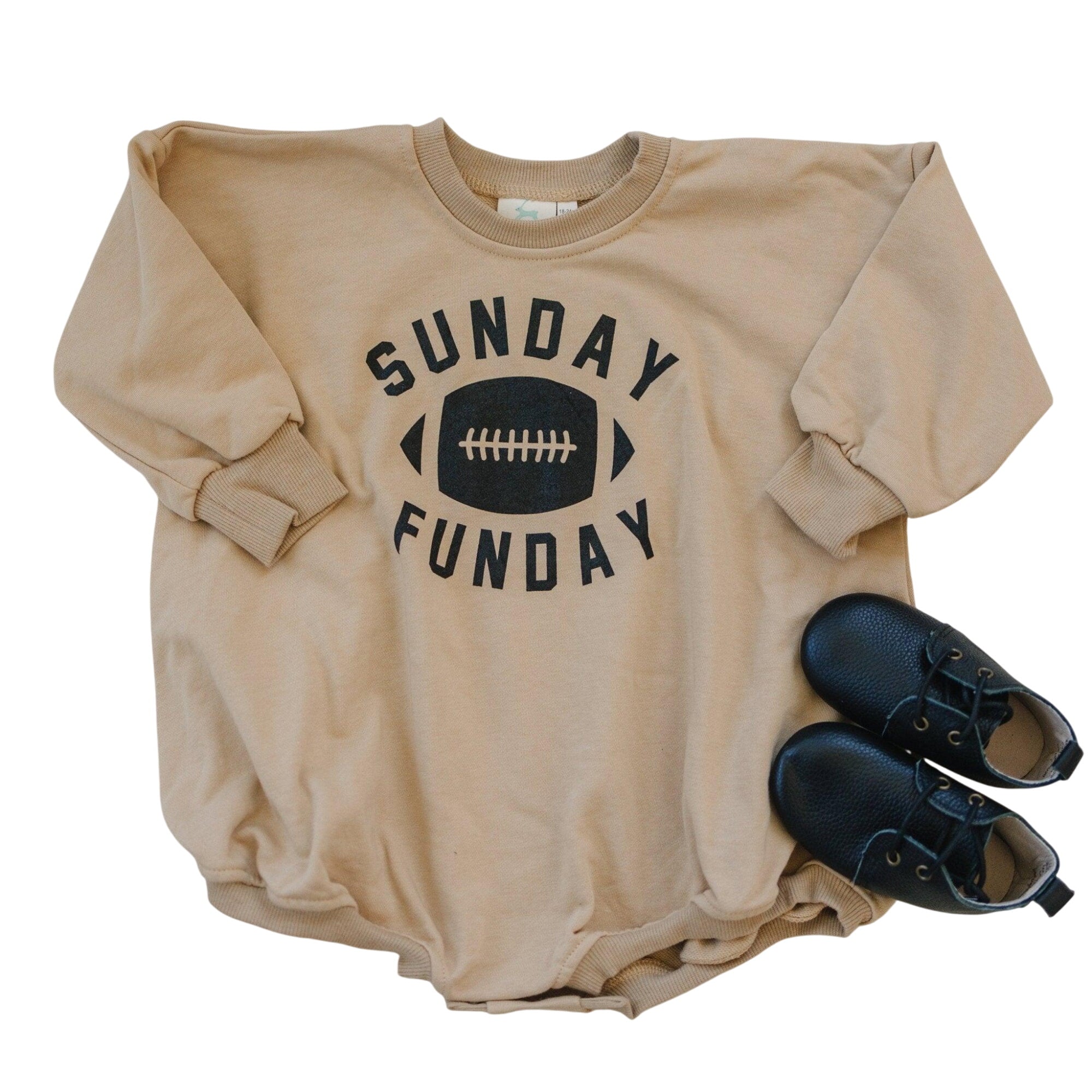 Sunday Funday Football Sweatshirt Romper - More Colors