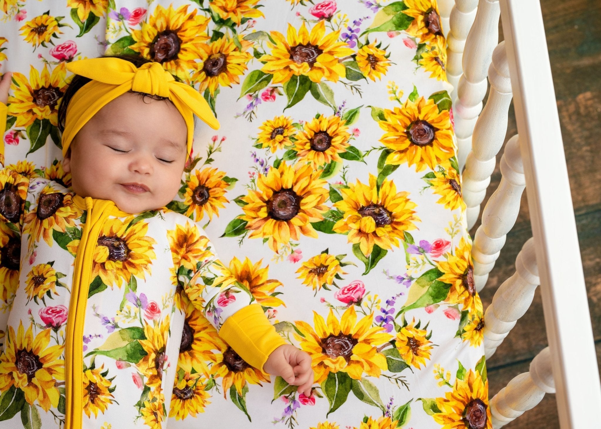 Suns And Roses (sunflowers) Crib Sheet