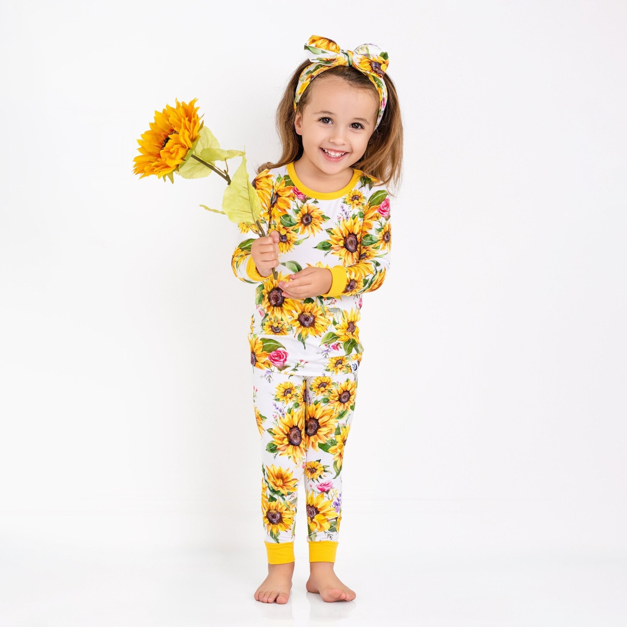 Suns And Roses (sunflowers) Long Sleeve Pj's