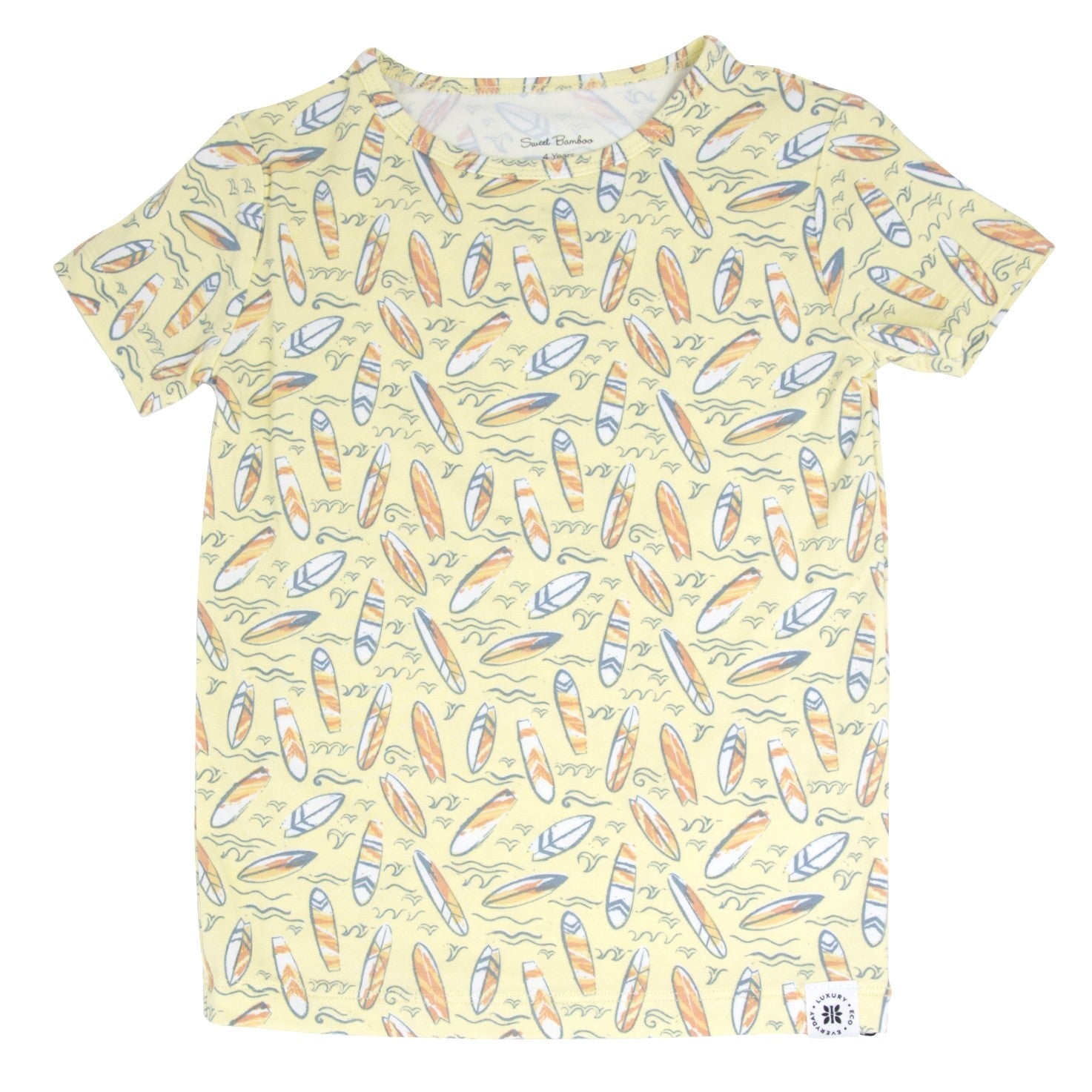 Surfboard Waves Big Kid Pajama S/s