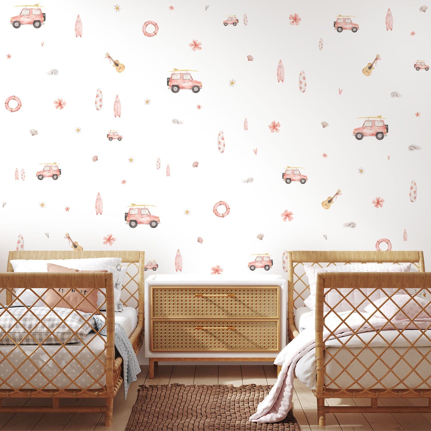 Surfer Girl Wall Decals