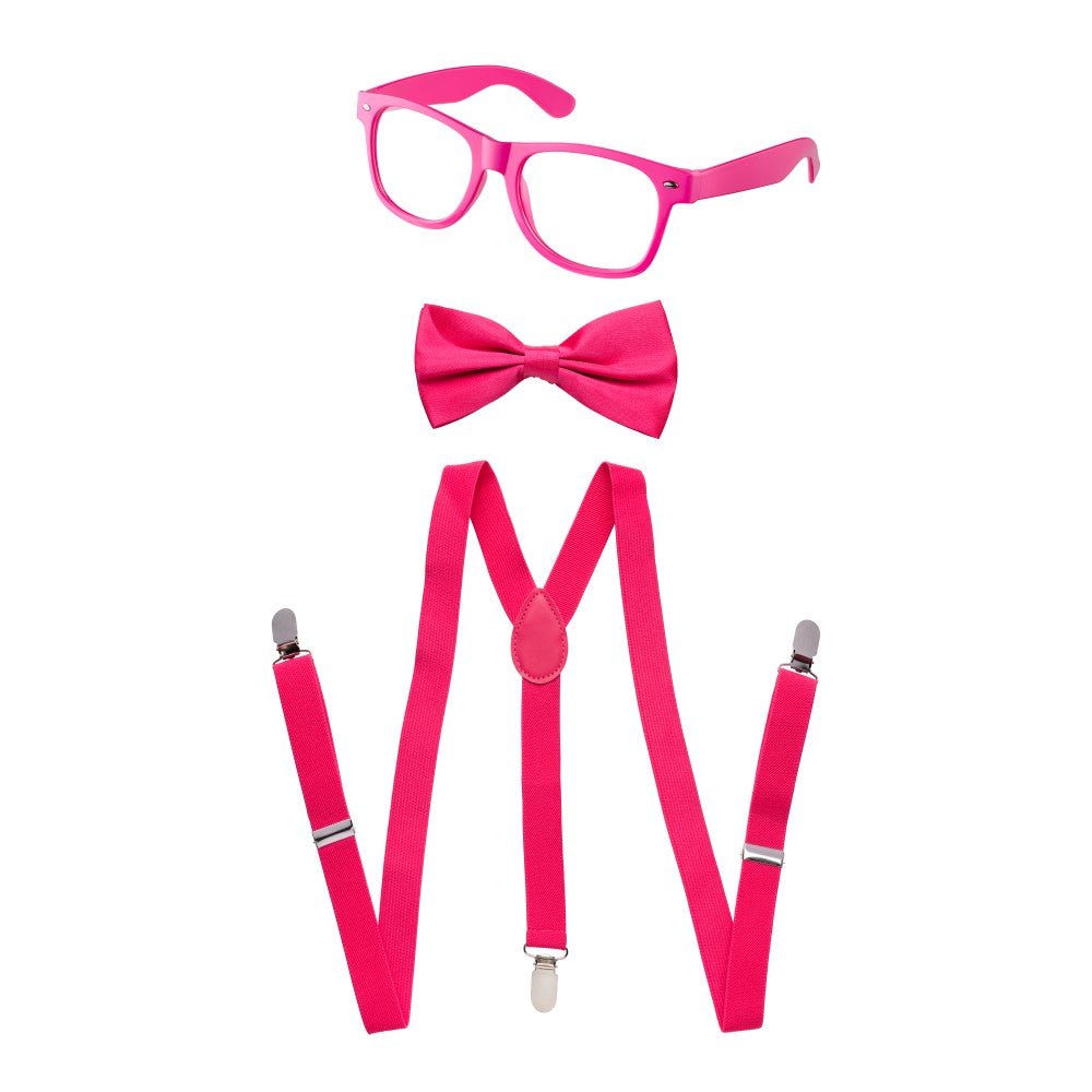 Suspenders, Bowtie And Sunglasses Set - Toddlers