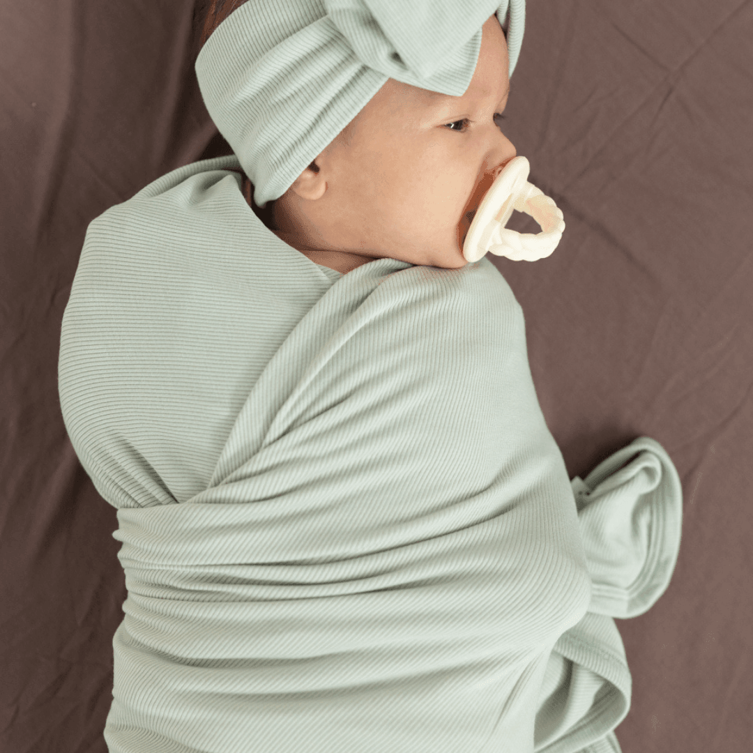 Swaddle In Green (ribbed)