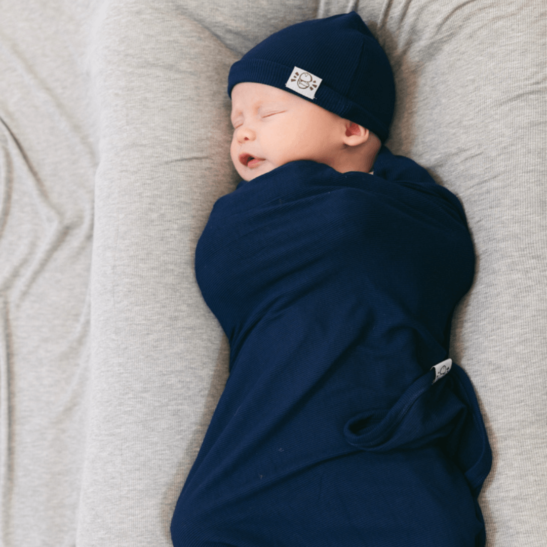Swaddle In Navy (ribbed)