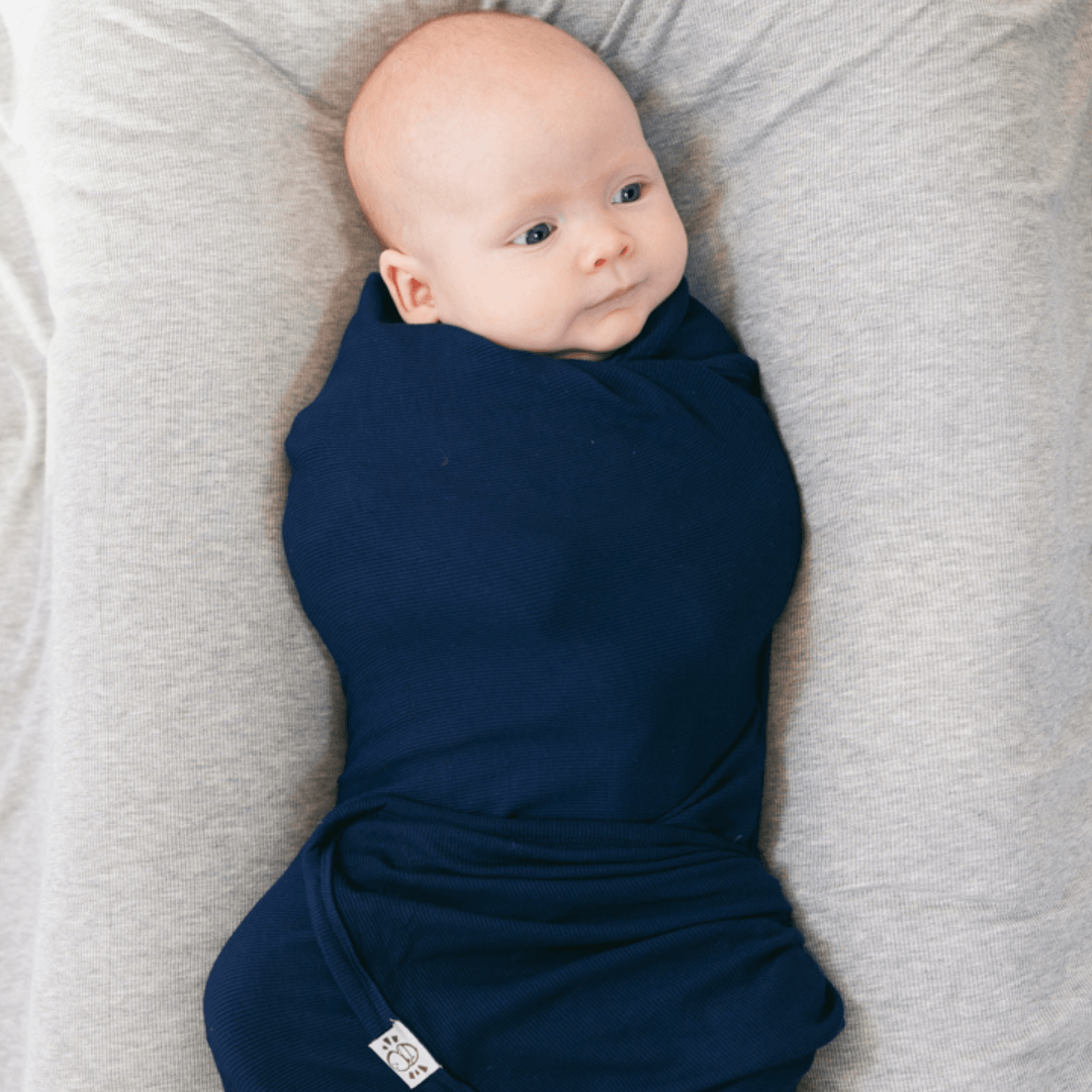 Swaddle In Navy (ribbed)