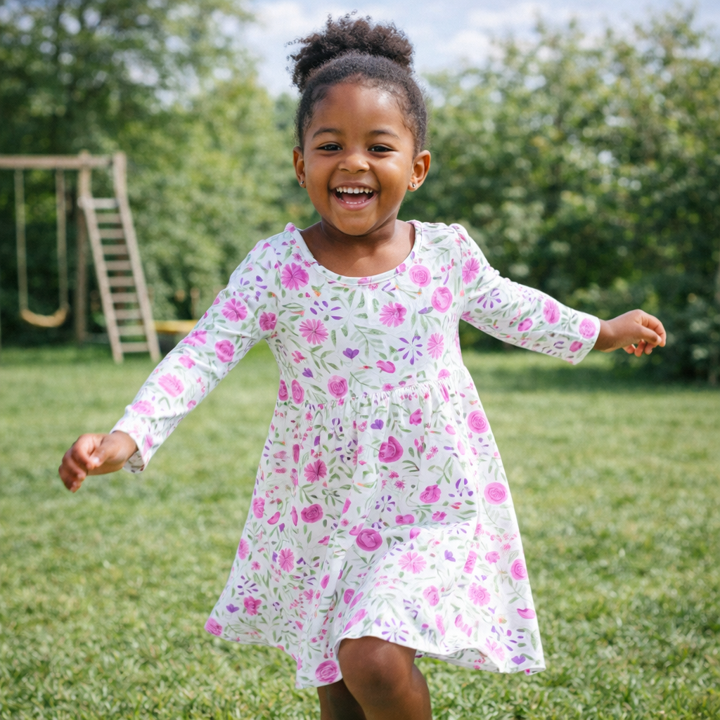 Swirly Girl Dress - Lainey