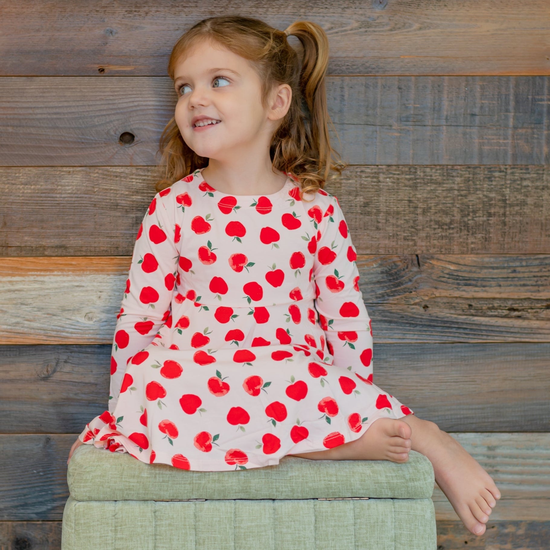 Swirly Girl Dress - Snow White