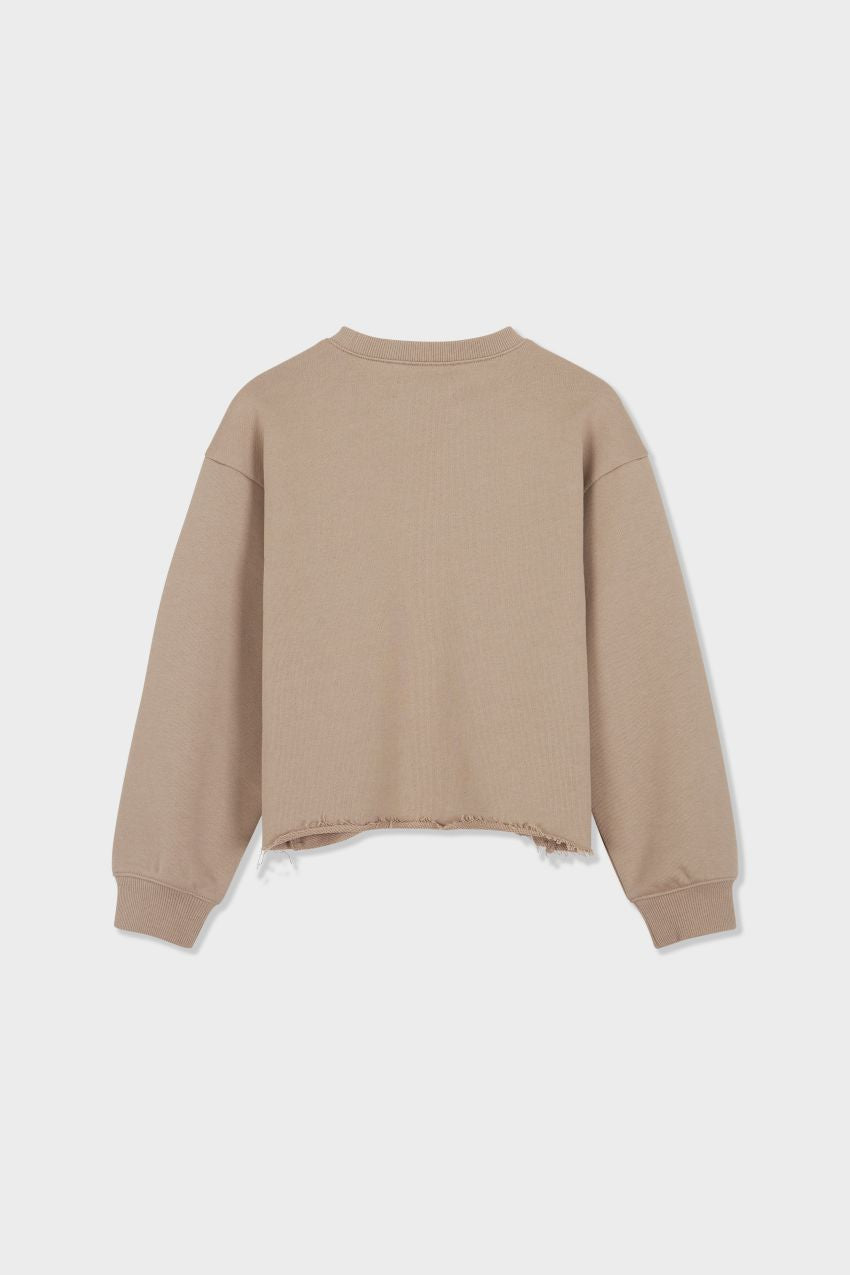 Organic Cotton Cropped Sweatshirt