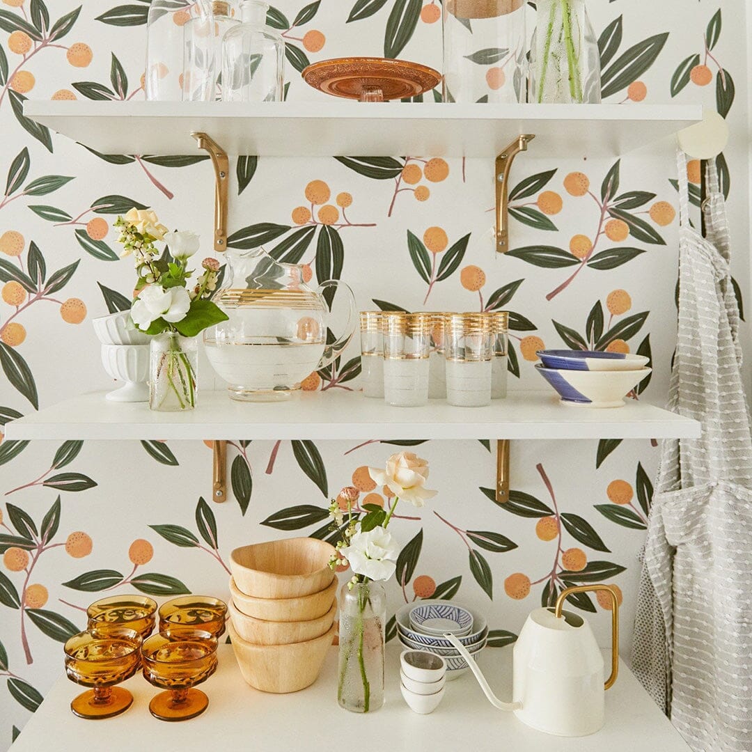 Tangerines In Greens Wall Decals