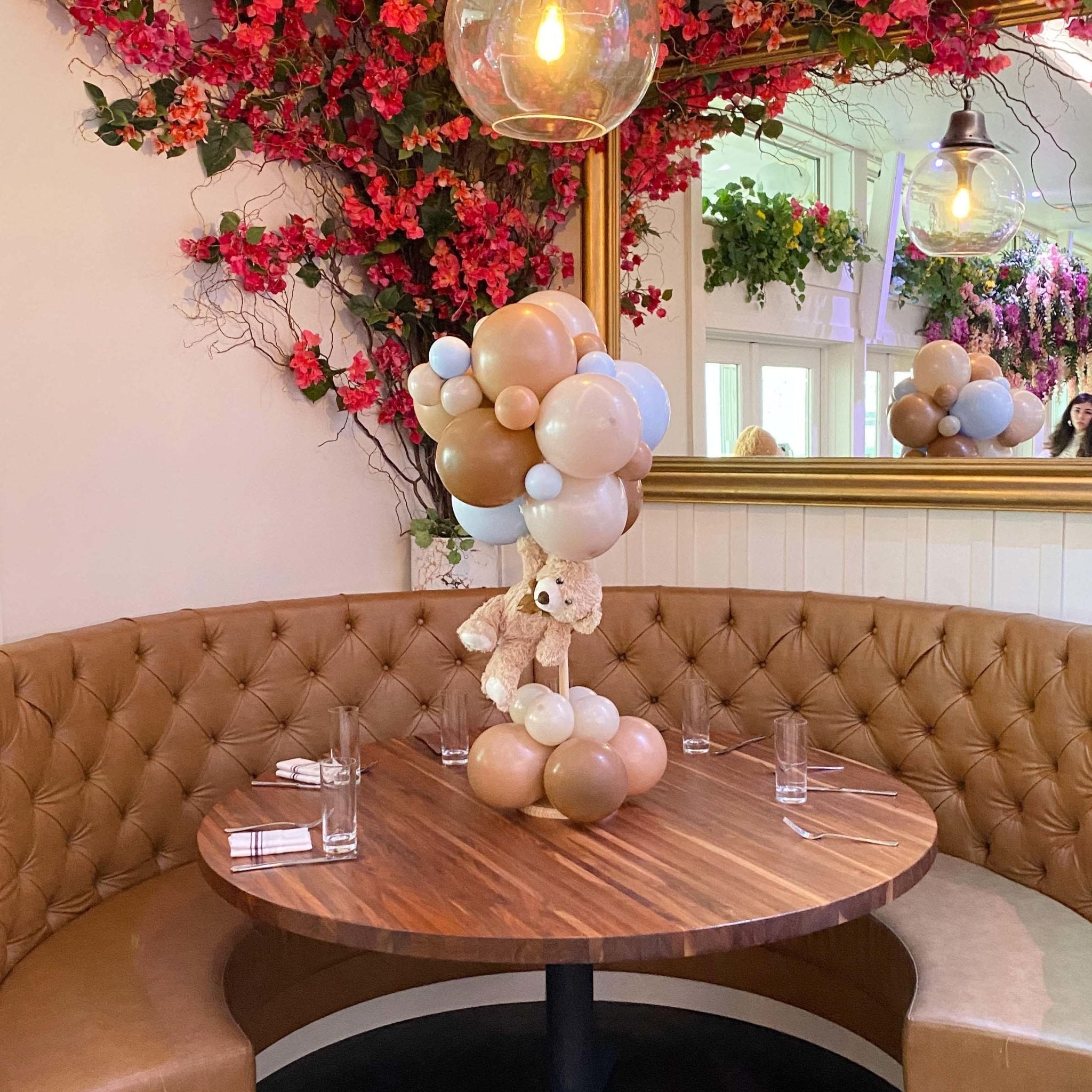 Teddy Bear Blue & Brown Balloon Garland Kit