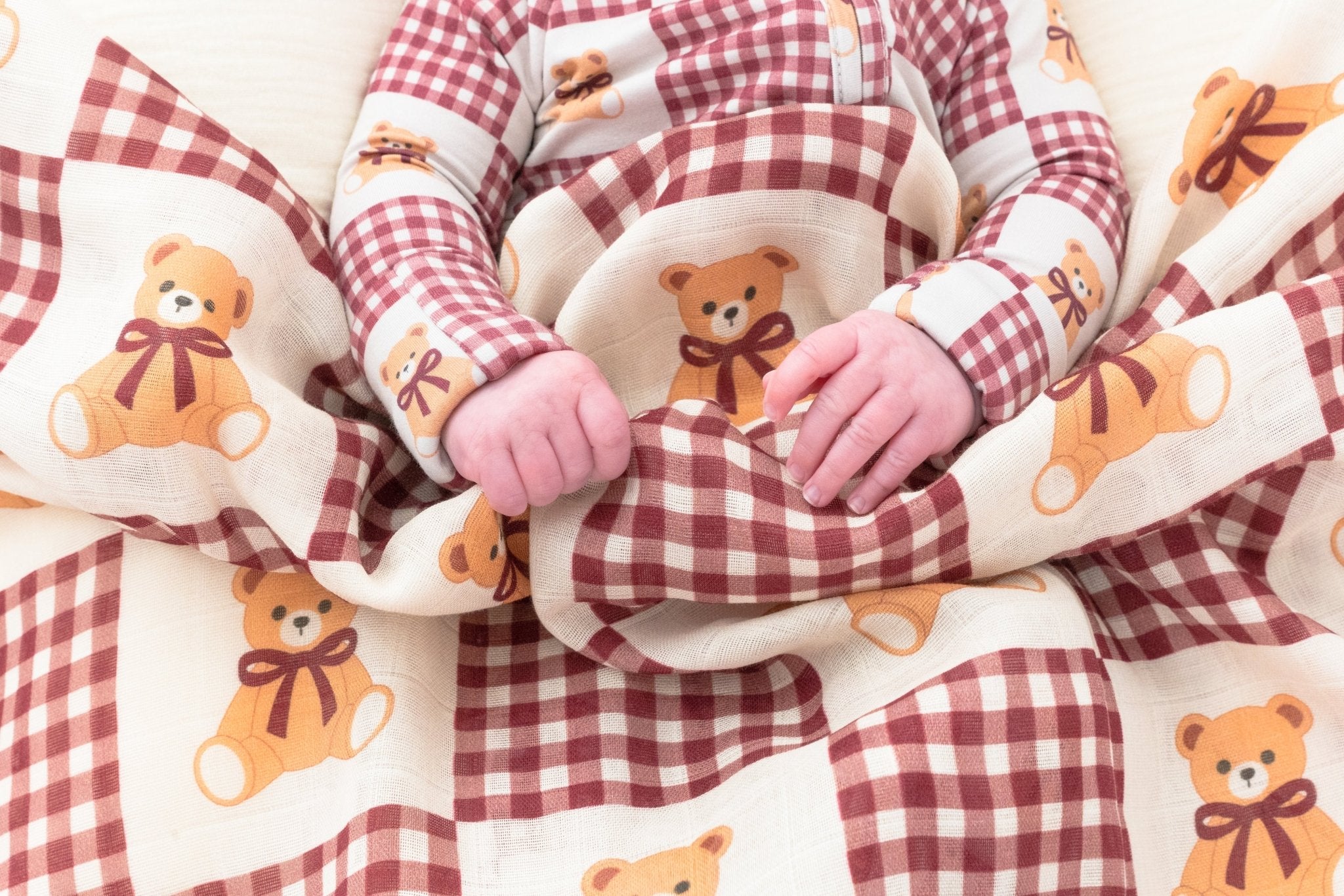 Teddy Muslin Blanket