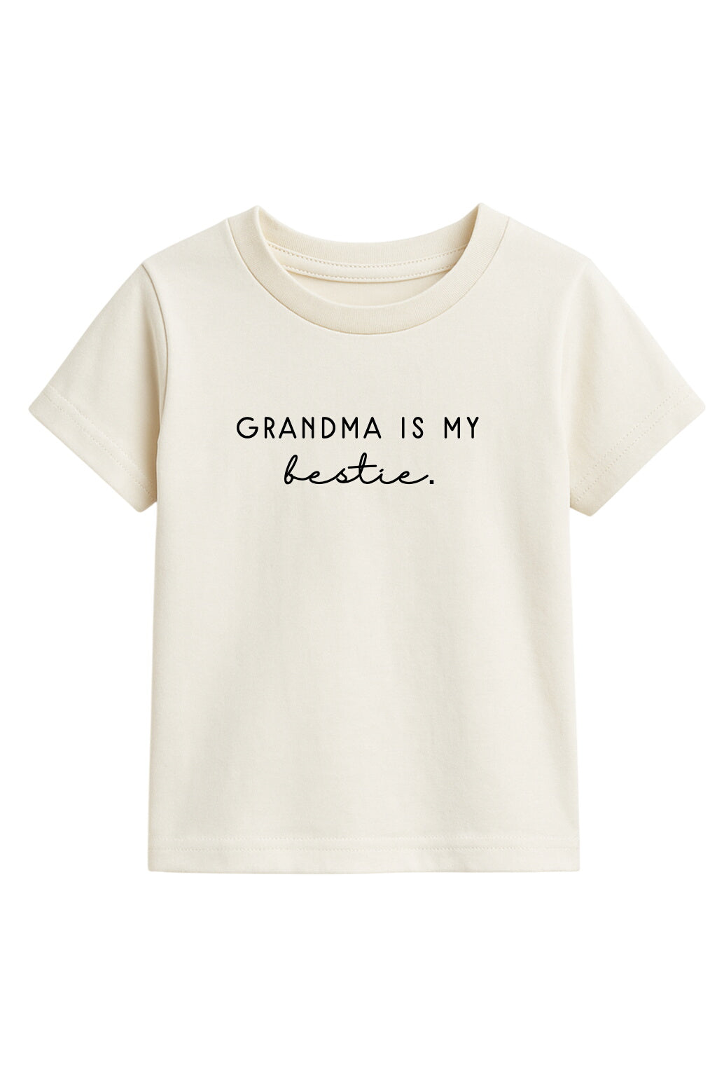 Grandma Is My Bestie Organic Cotton Kids Graphic Tee