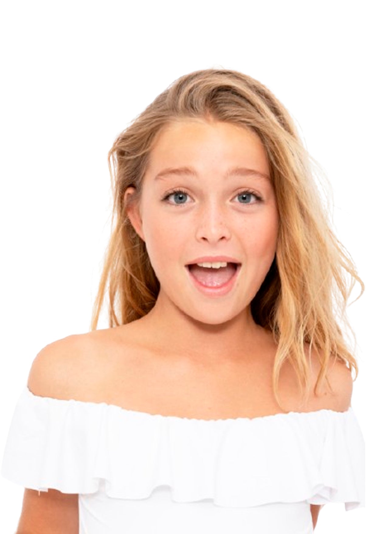 White Ruffle Bathing Suit