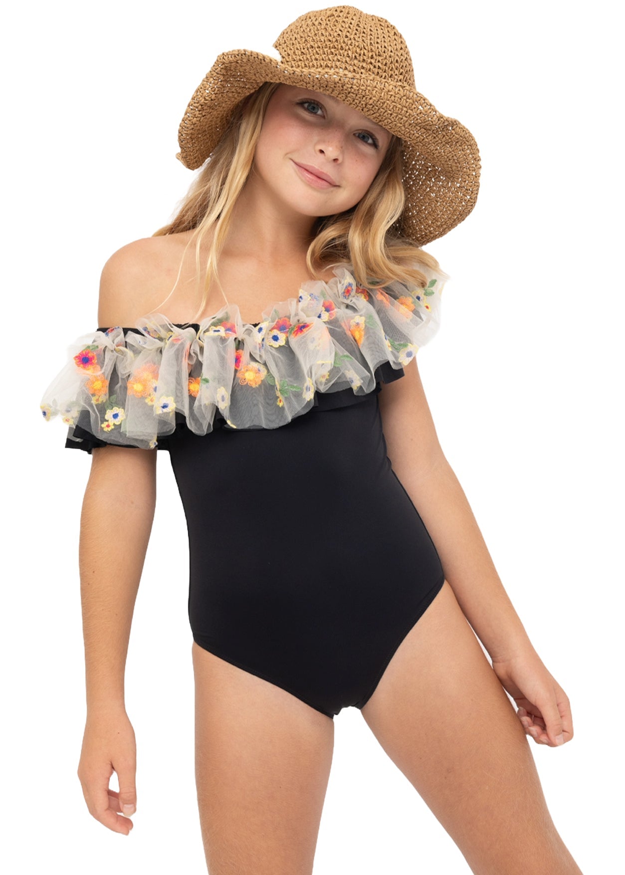 Floral Bathing Suit For Girls
