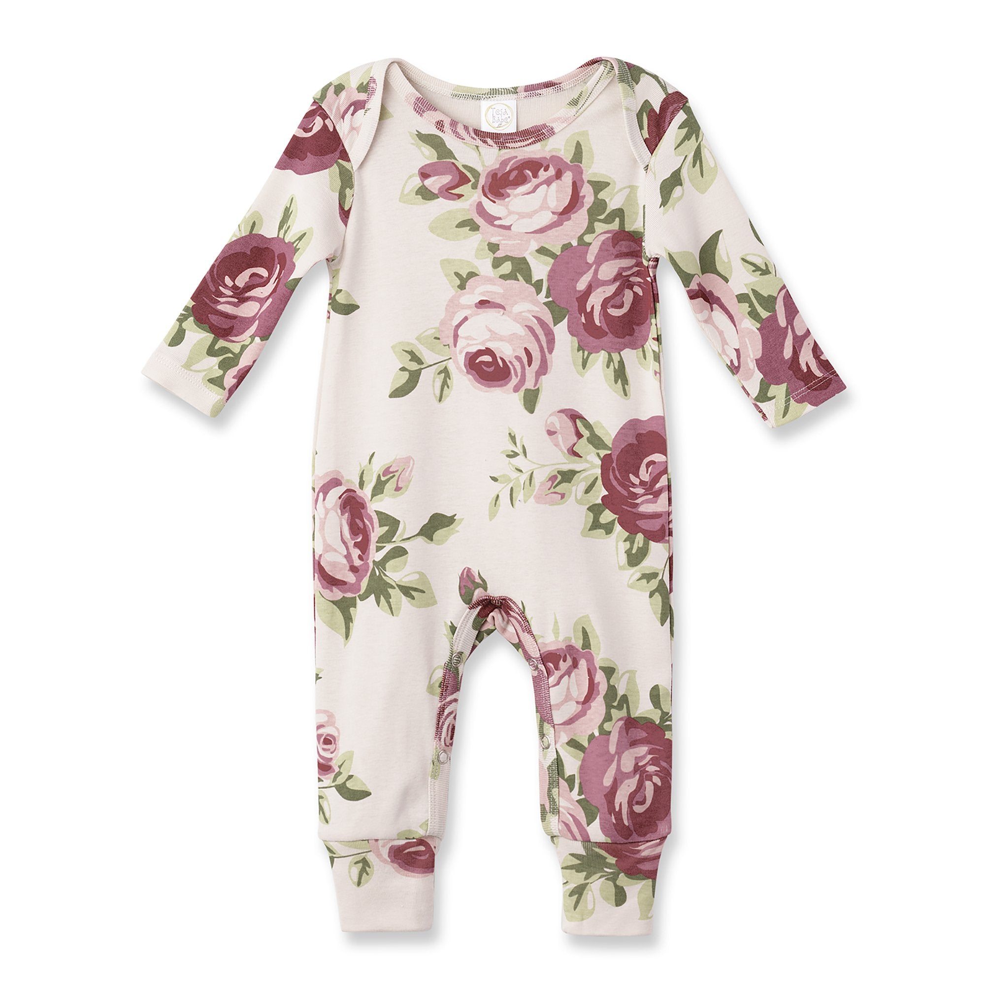 Cabbage Rose Girl's Romper