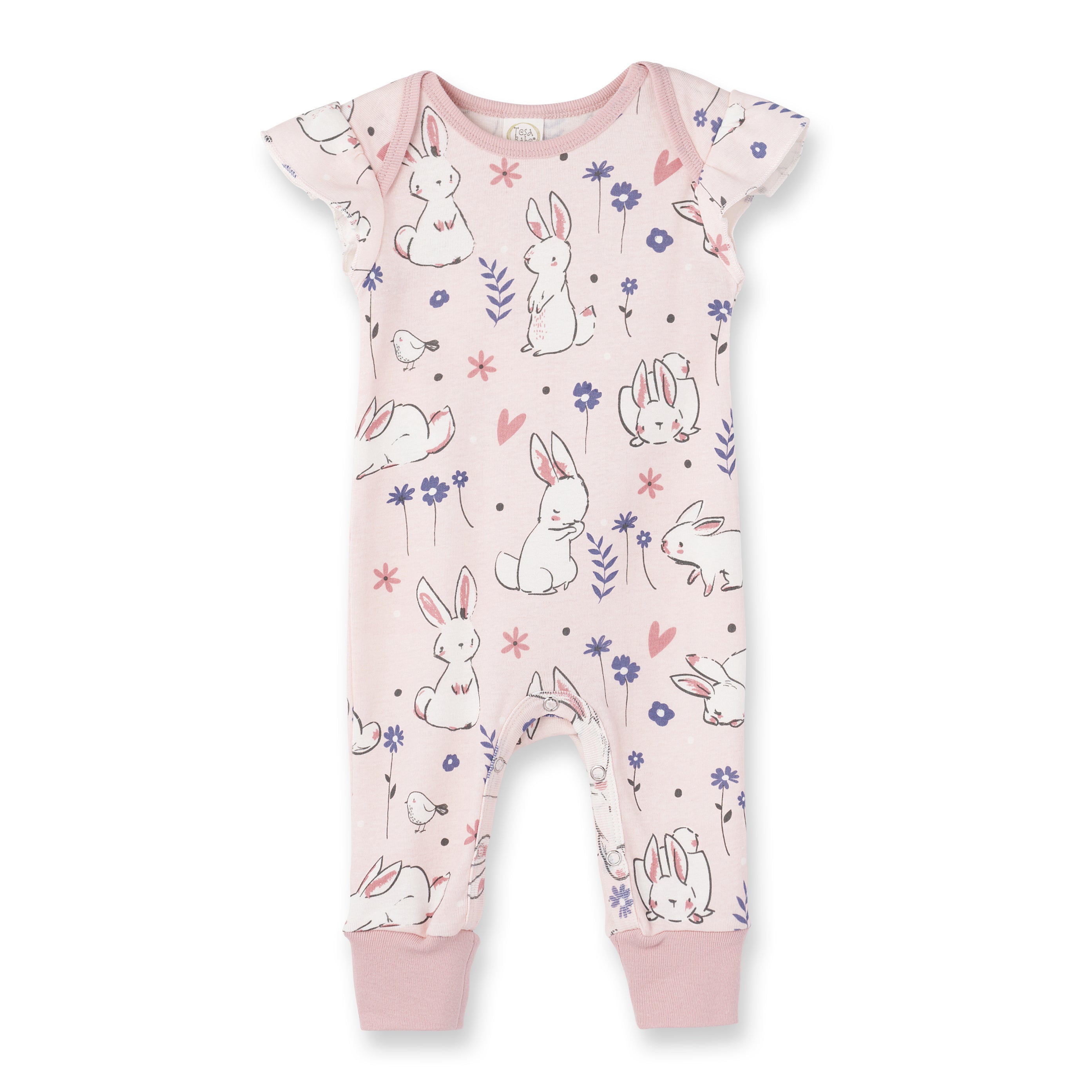 Easter Bunnies & Flowers Romper