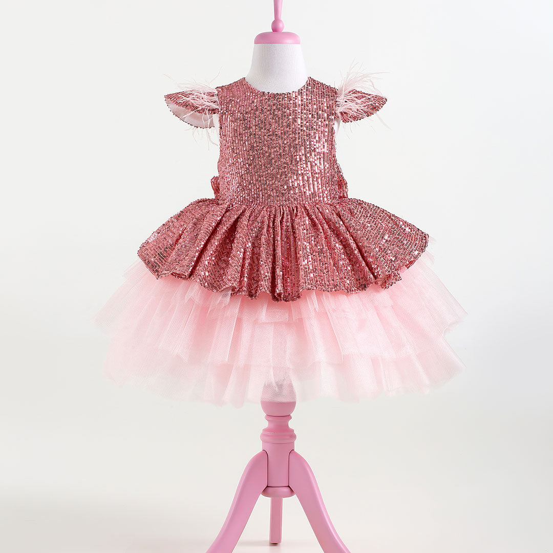 Nicole Pink Party Dress