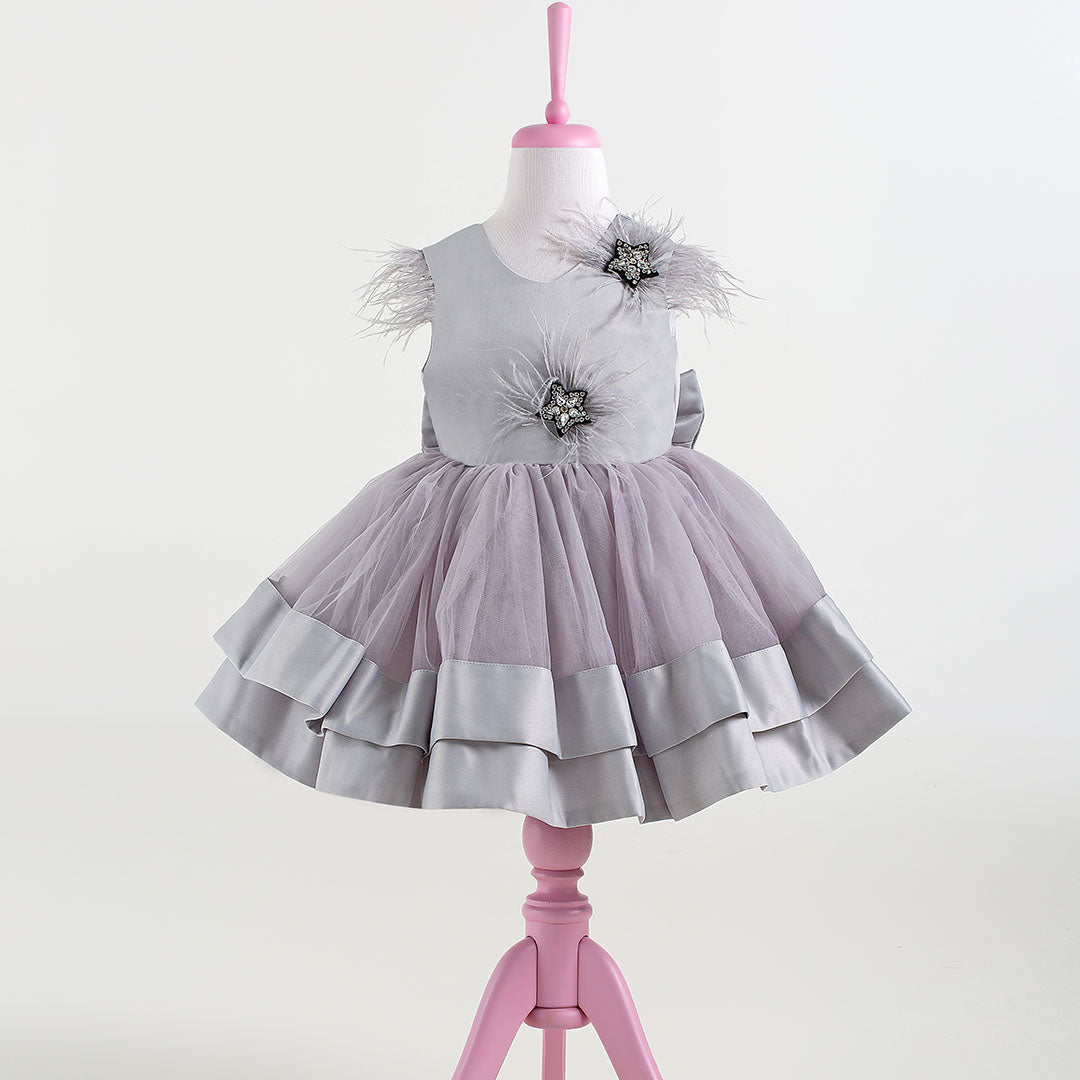 Star Gray Party Dress