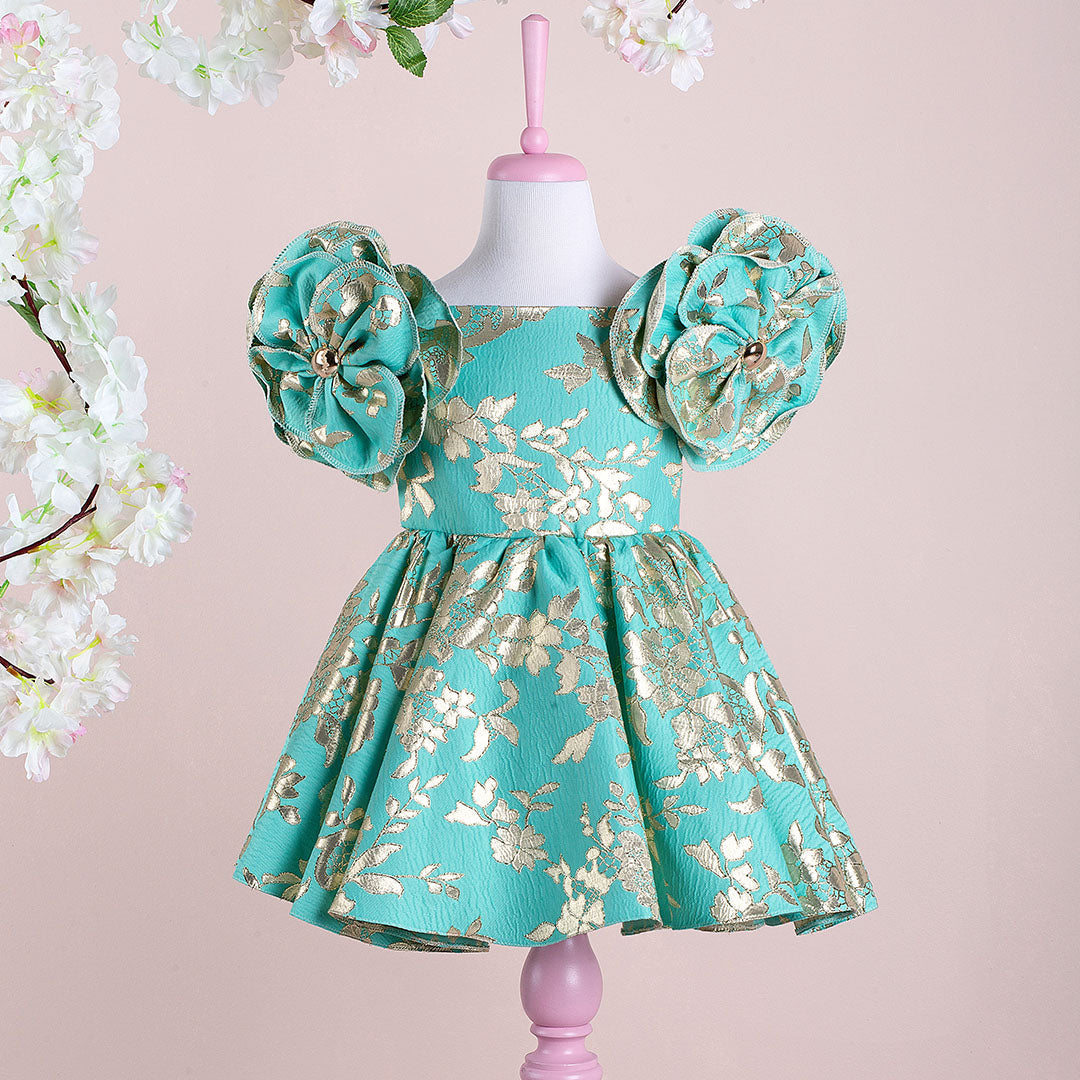 Rosa Green Party Dress