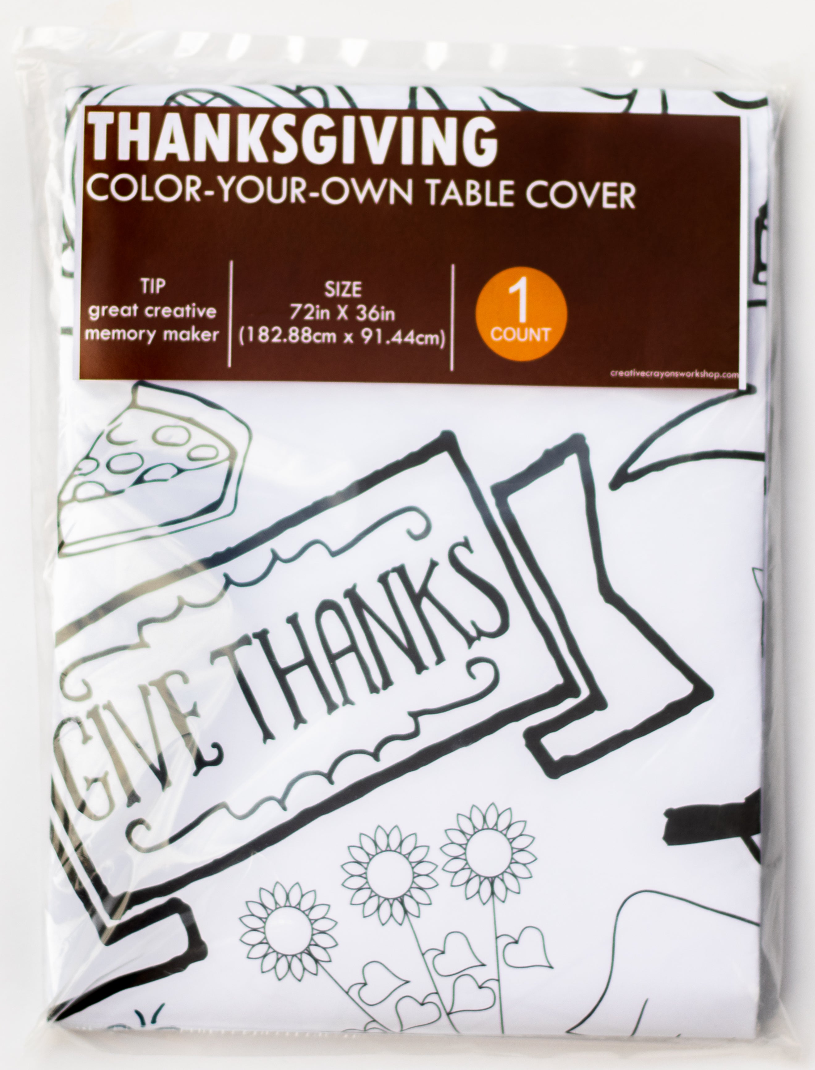 Thanksgiving Coloring Tablecloth