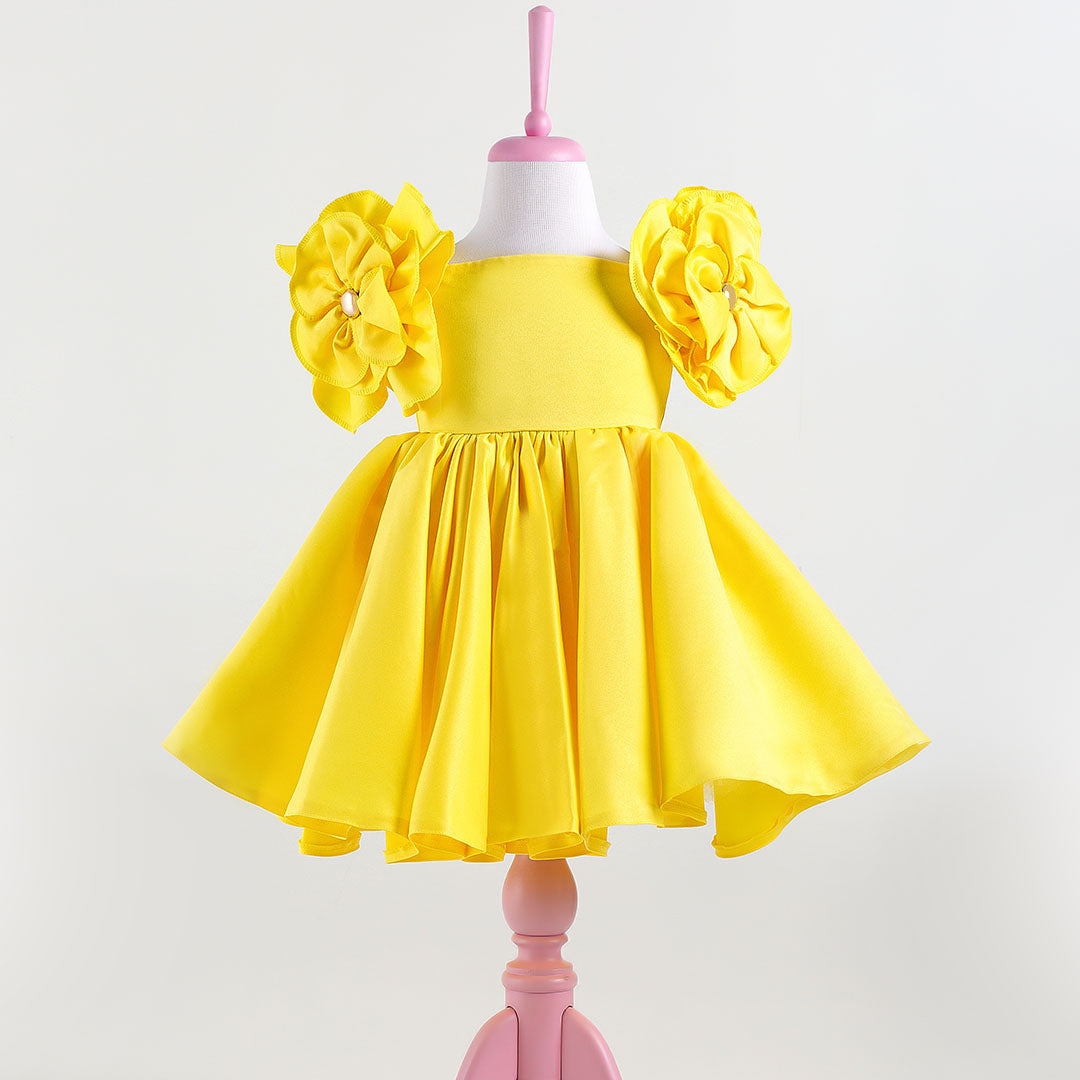 Rosa Yellow Party Dress
