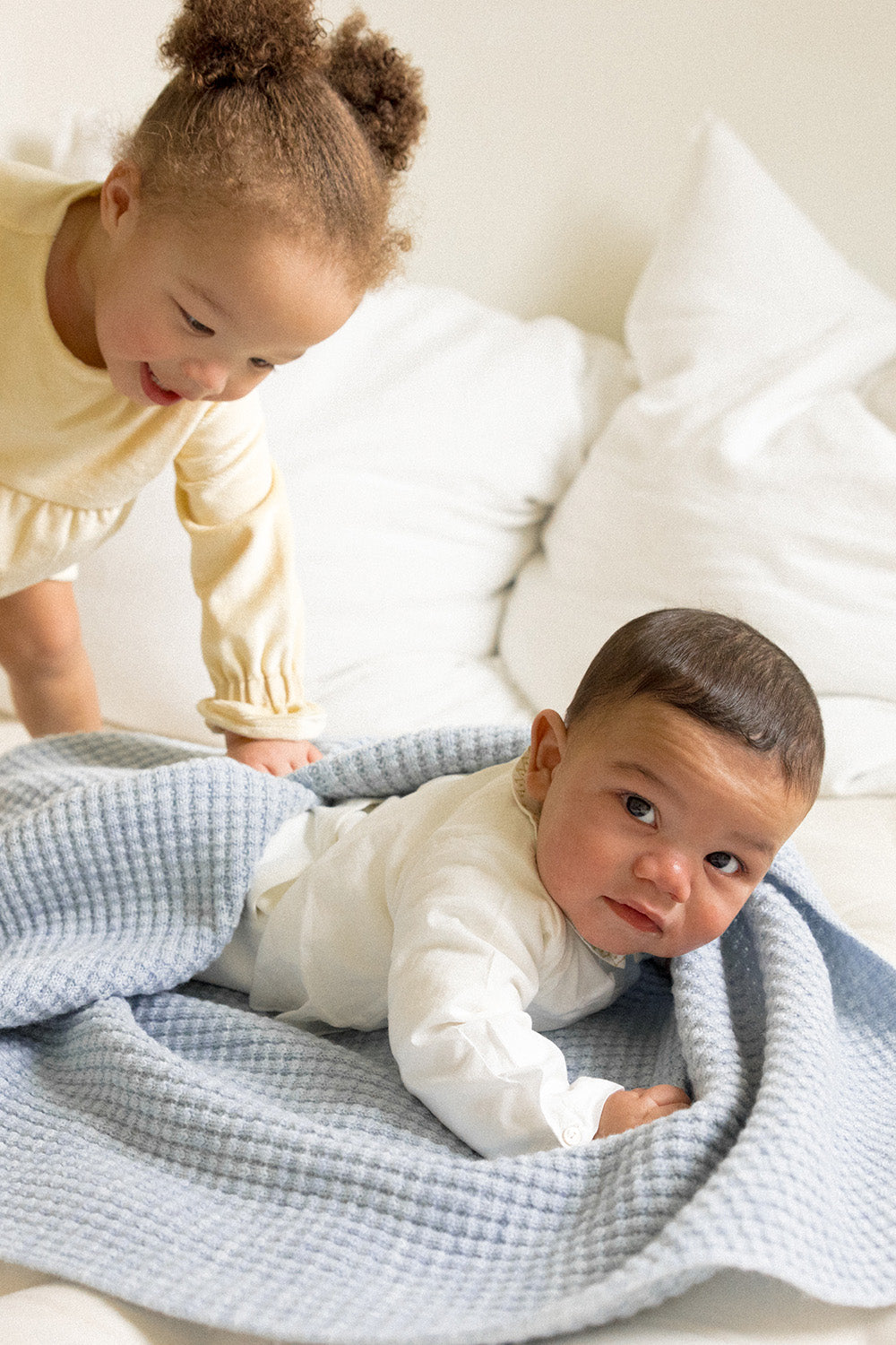 The Popcorn Blanket - Sky Blue