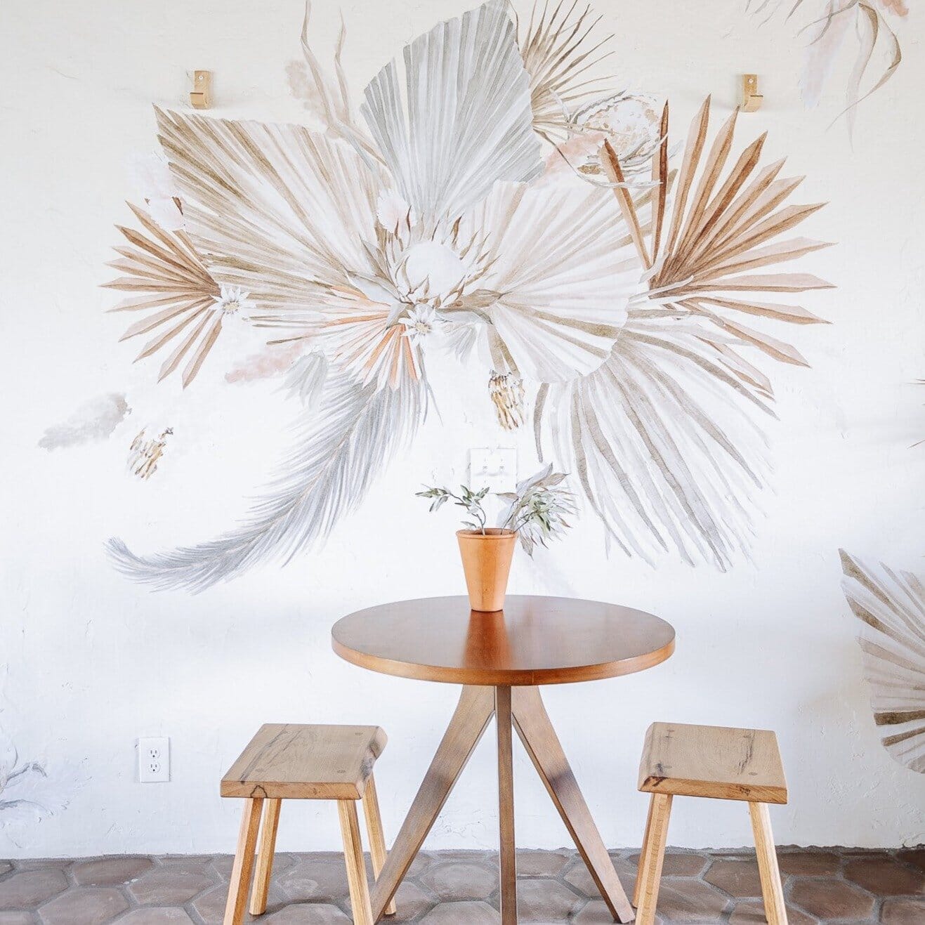 Thistle And Palms Wall Decals