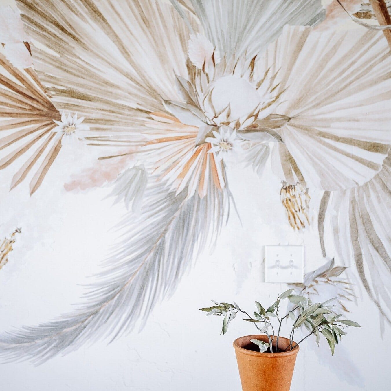 Thistle And Palms Wall Decals