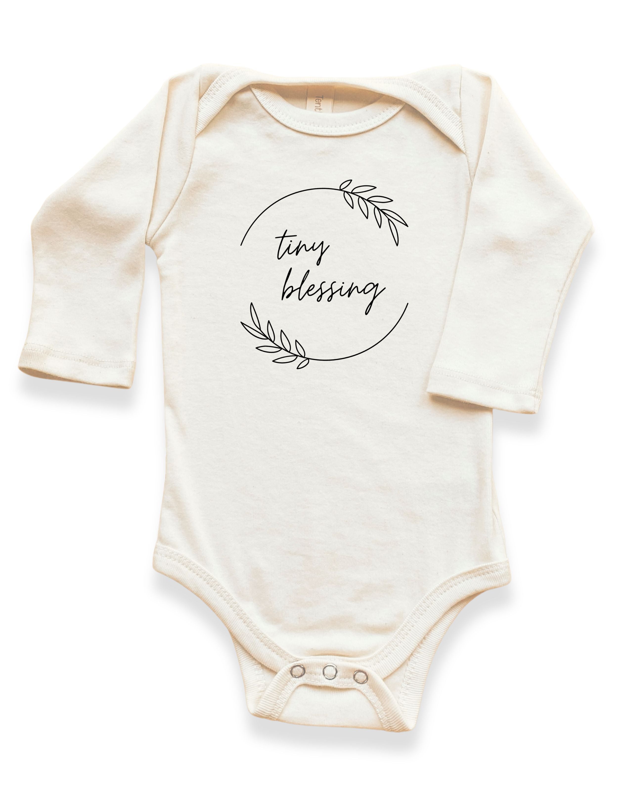Tiny Blessing Organic Cotton Baby Bodysuit Long Sleeve