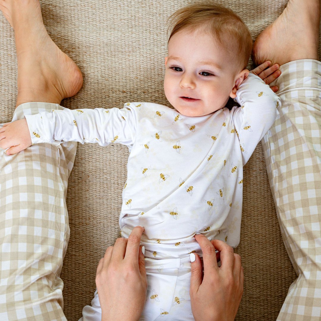 Toddler Pajama Set In Busy Bees