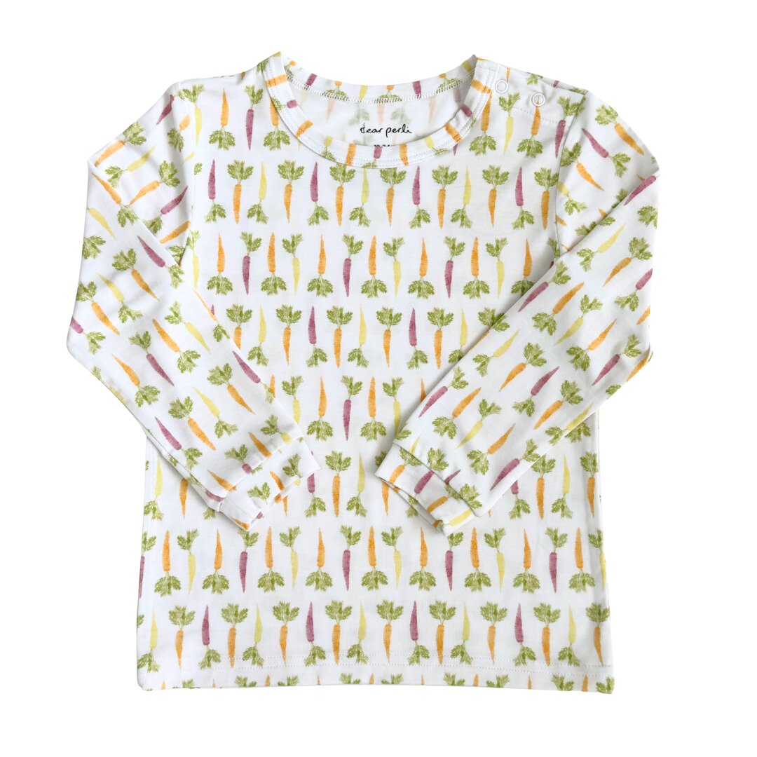 Toddler Pajama Set In Colorful Carrots