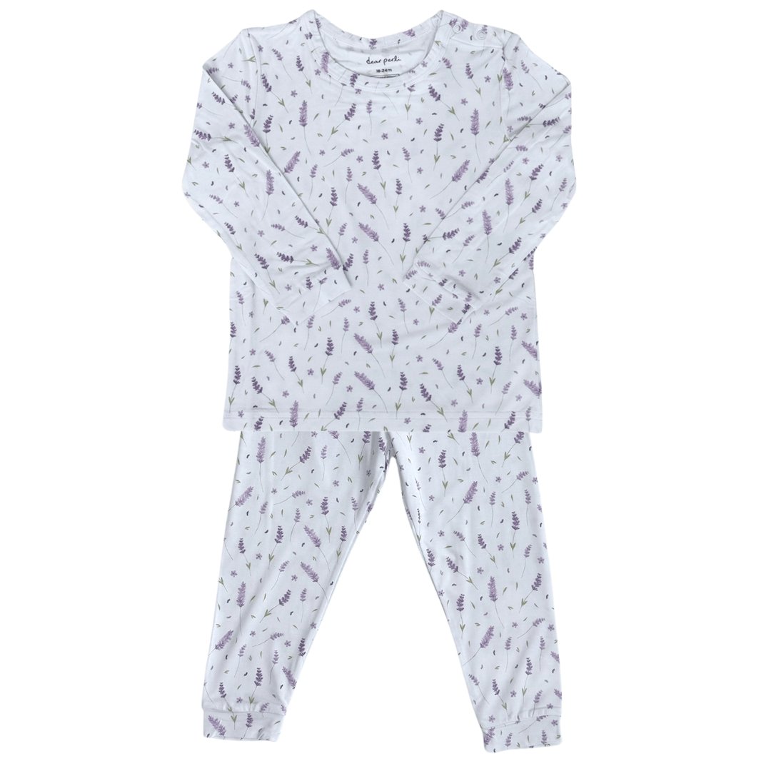 Toddler Pajama Set In French Lavender