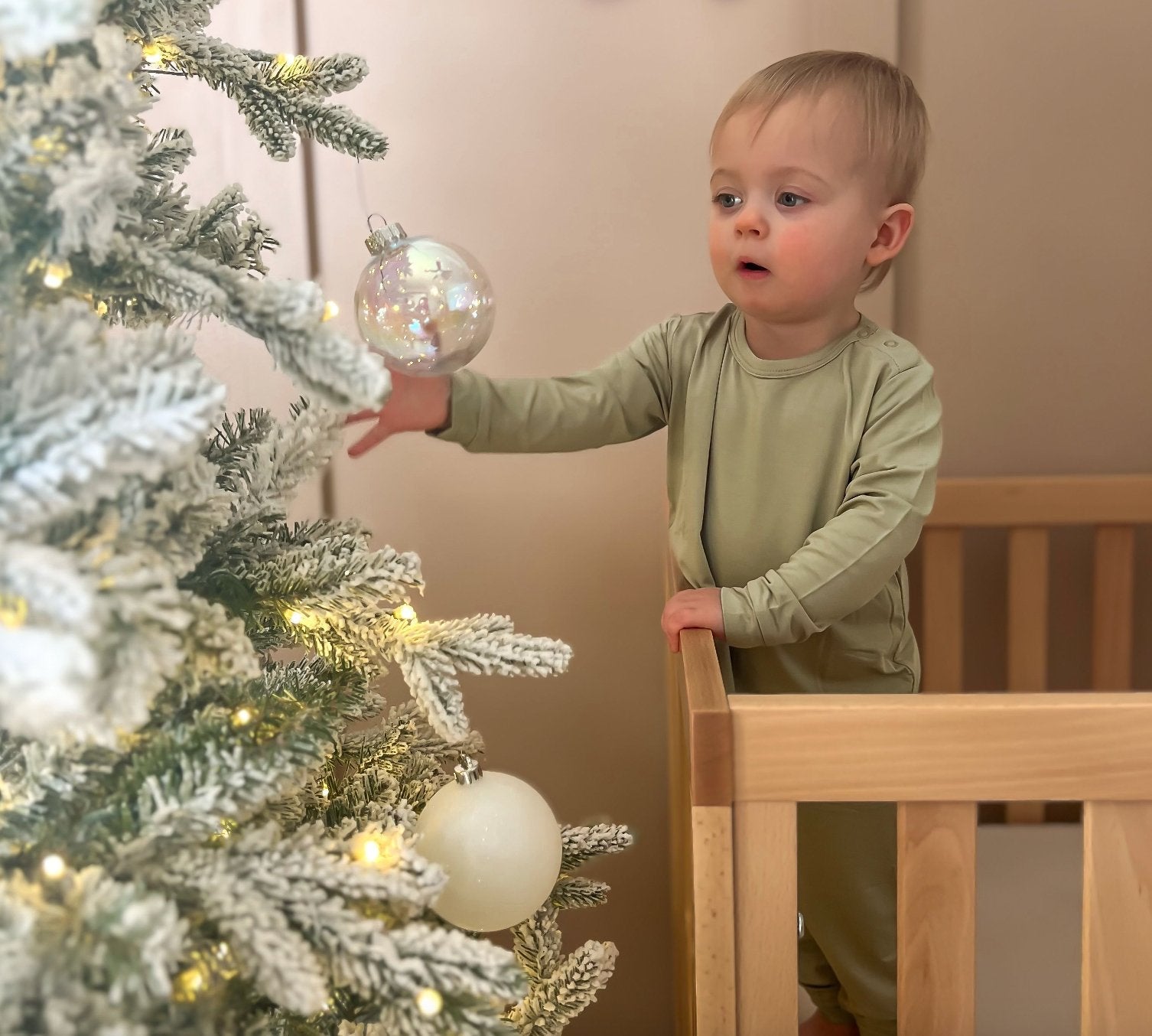 Toddler Pajama Set In Sage